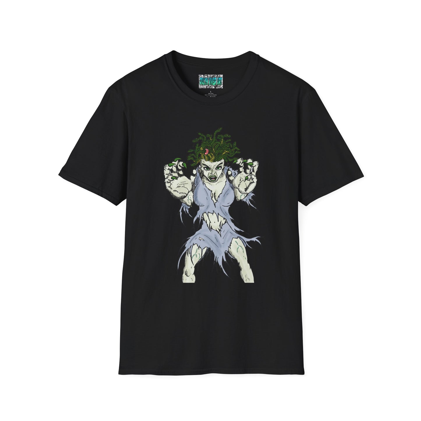 Medusa Assailing Unisex T-Shirt - Mythological Monster Dalyn Viker Art