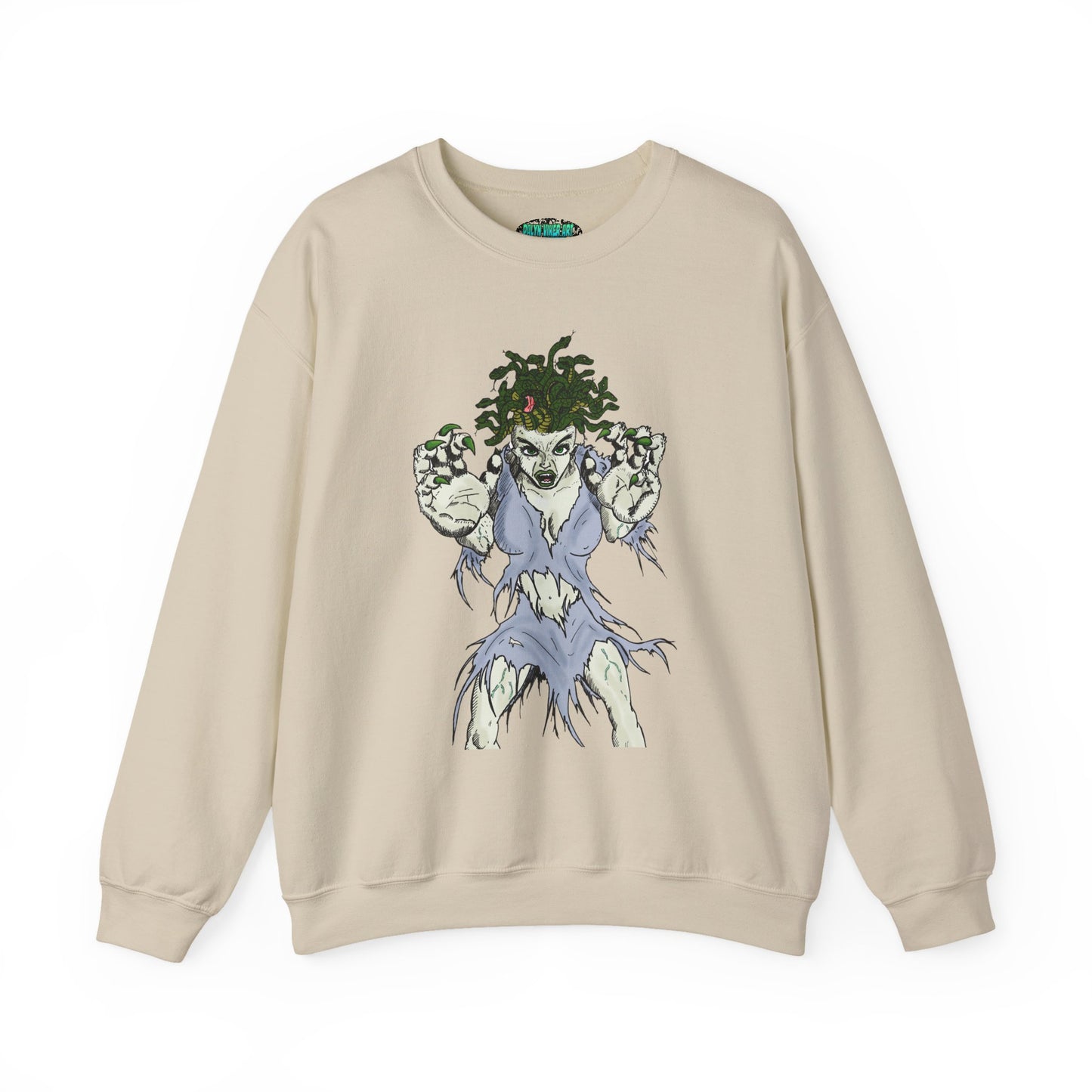 Medusa Inspired Unisex Heavy Blend Crewneck Sweatshirt
