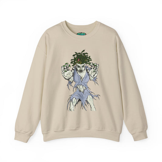 Medusa Inspired Unisex Heavy Blend Crewneck Sweatshirt