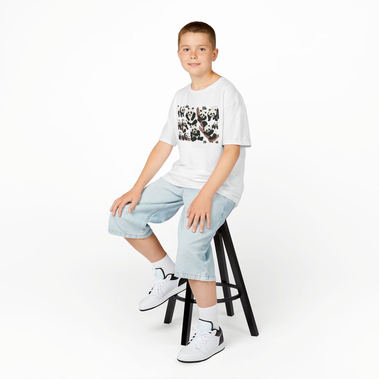 Panda Paradise Kids Tee, Cute Animal T-Shirt, Children's Gift, Birthday Present, Summer Wear, Eco-Friendly Fashion