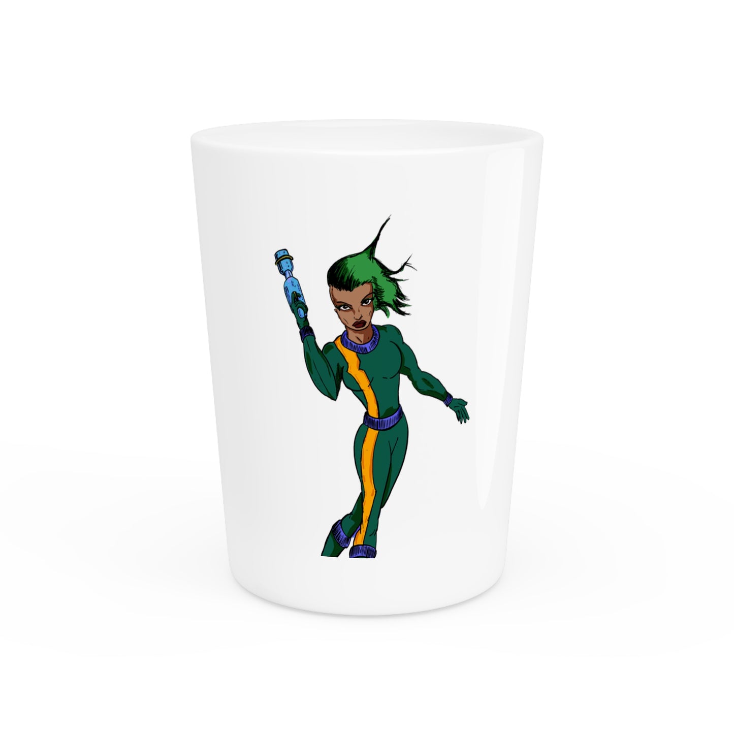 Heroine Shot Glass - Fun Cocktail Glass, Unique Gift for Parties, Superhero Theme, Collectible Barware, Birthday Celebration