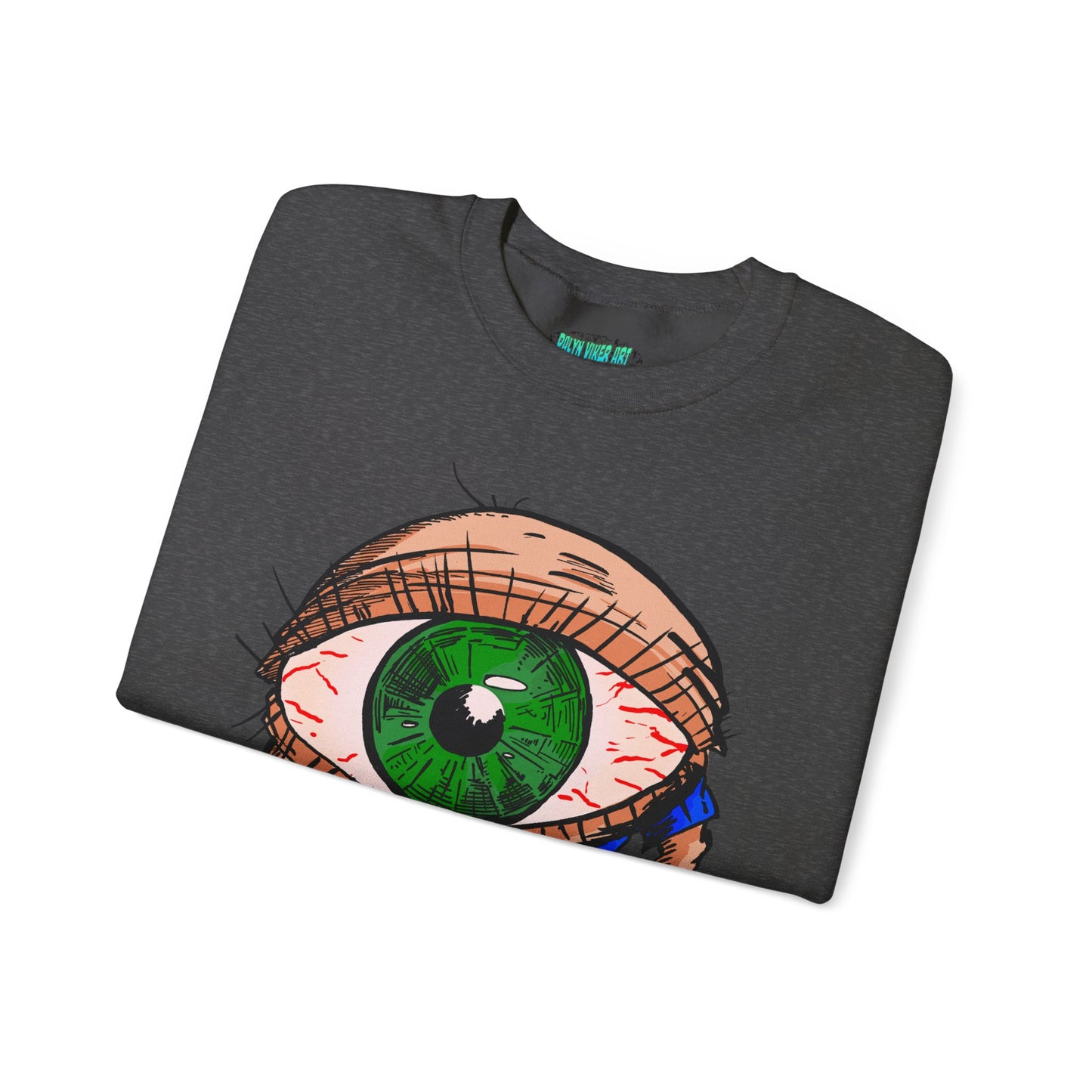 Terrif-EYE-ing Unique Cartoon Eye Sweatshirt - Unisex Heavy Blend™