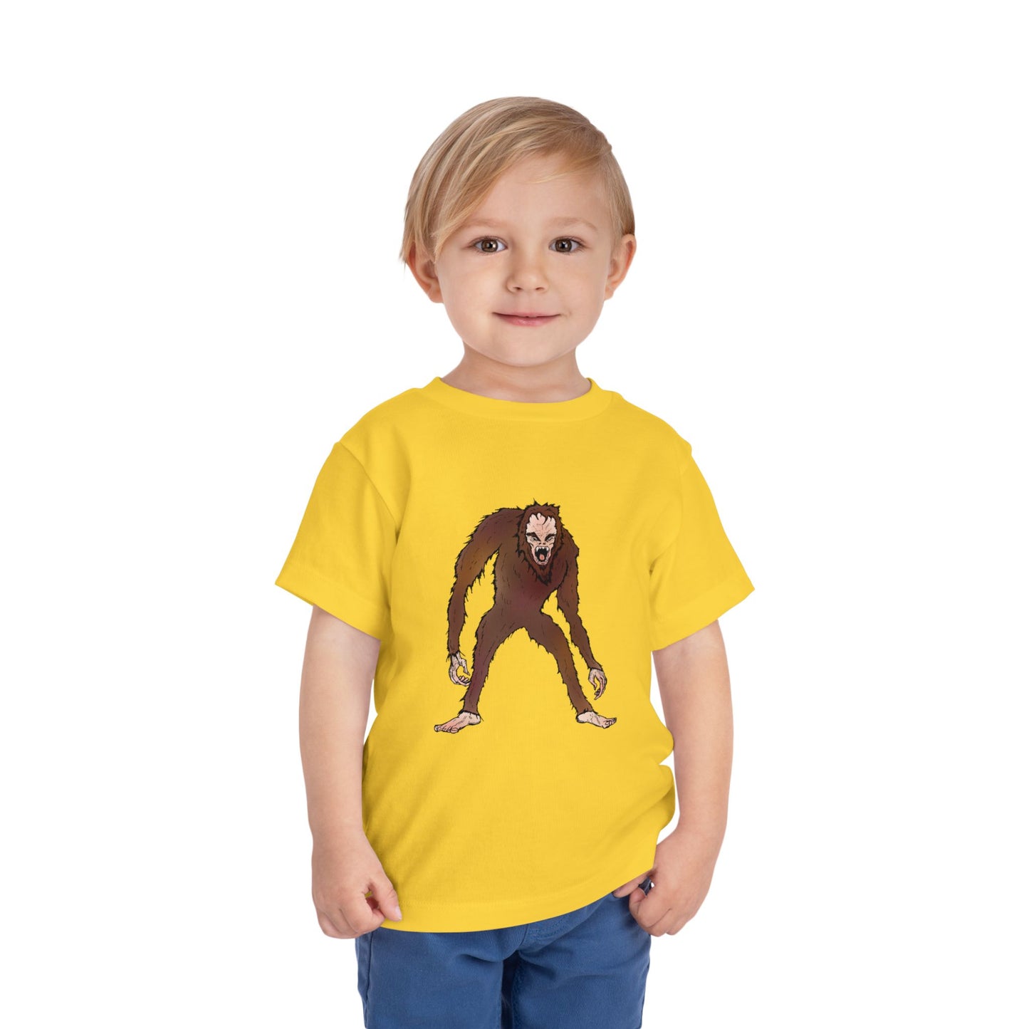 Toddler Tee — Cute Cartoon Kid-Friendly Bigfoot Graphic Shirt
