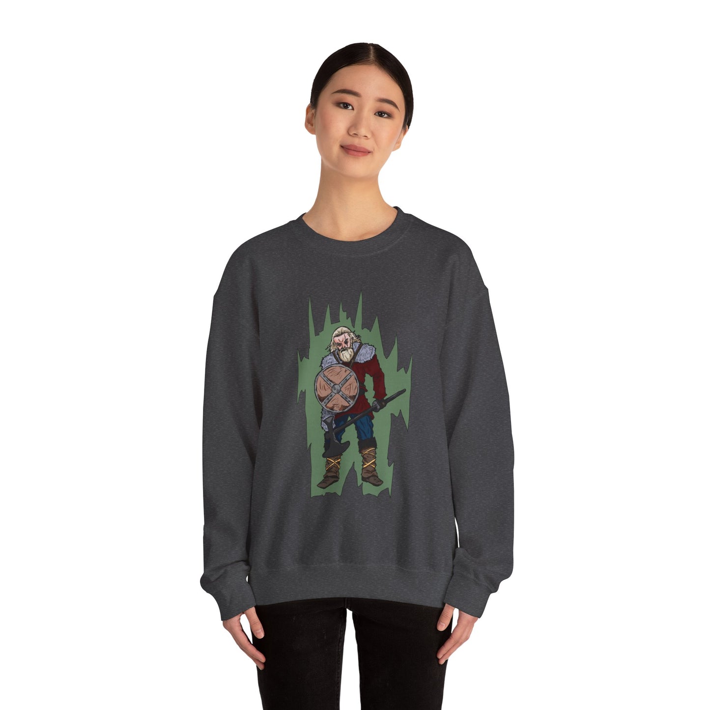 Viking Warrior Sweatshirt - Unisex Heavy Blend Crewneck