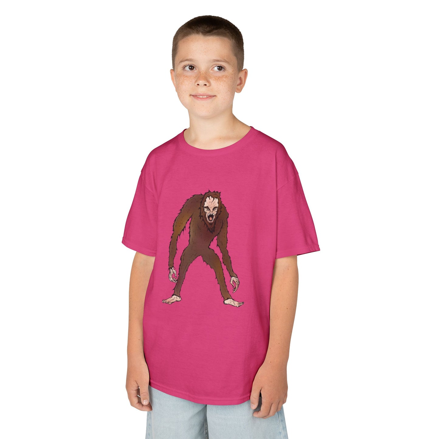 Kids Tee — Playful Sasquatch/Yeti Monster Graphic