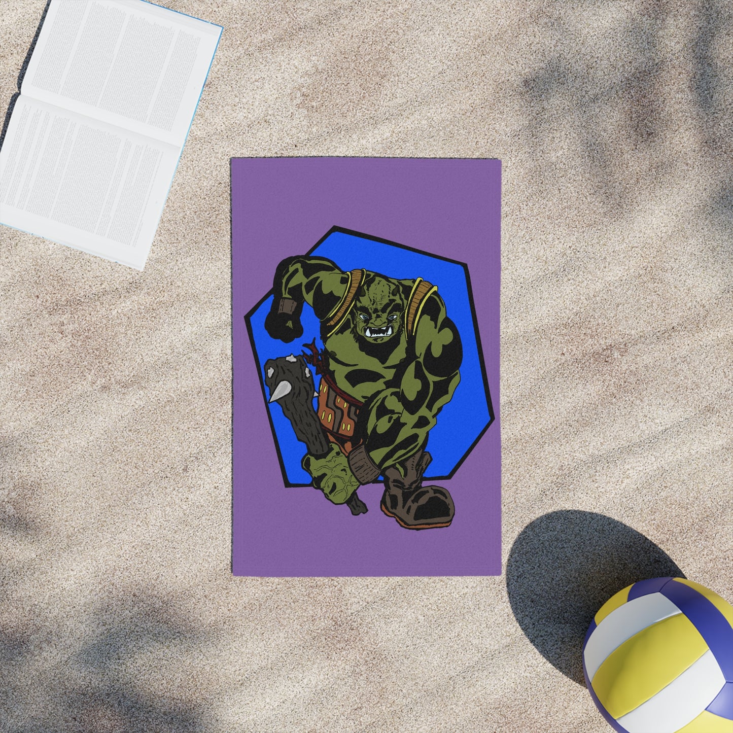 Running Ogre Beach Towel