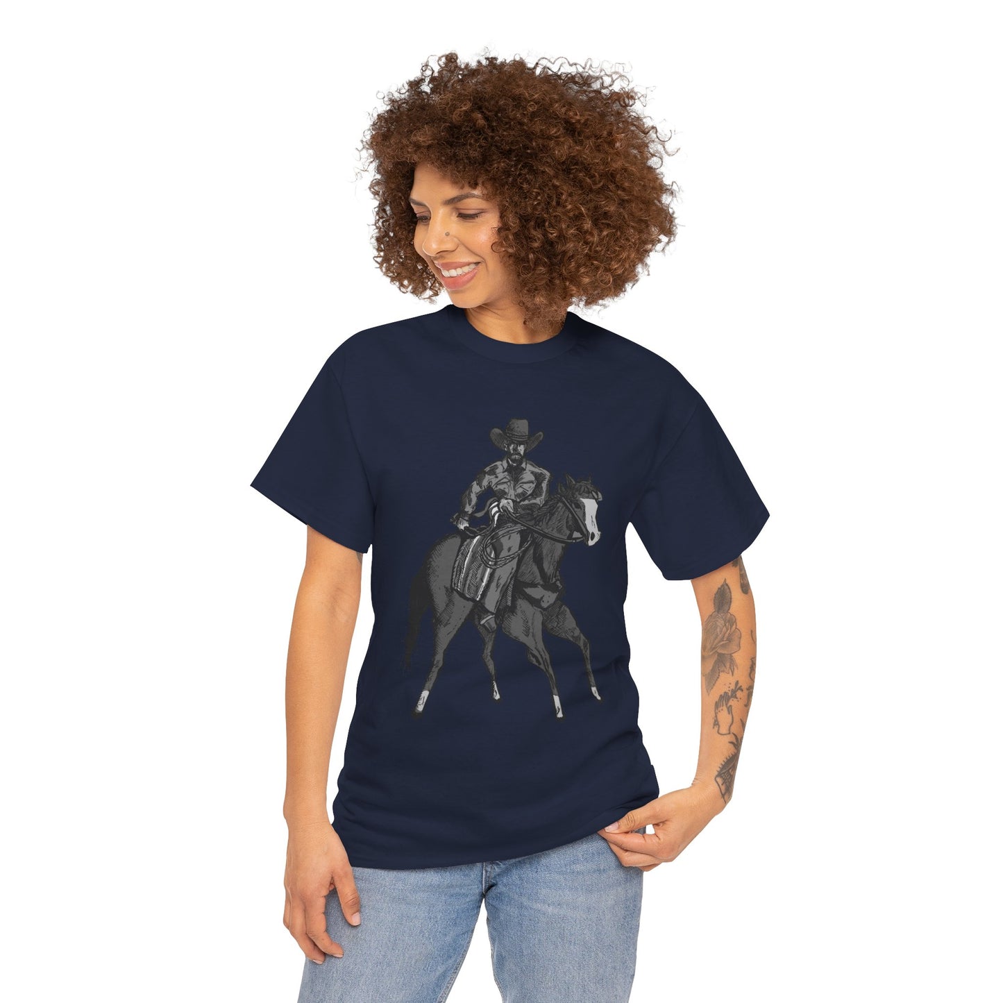 Cowboy on Horseback T‑Shirt — Vintage Western Rodeo Tee