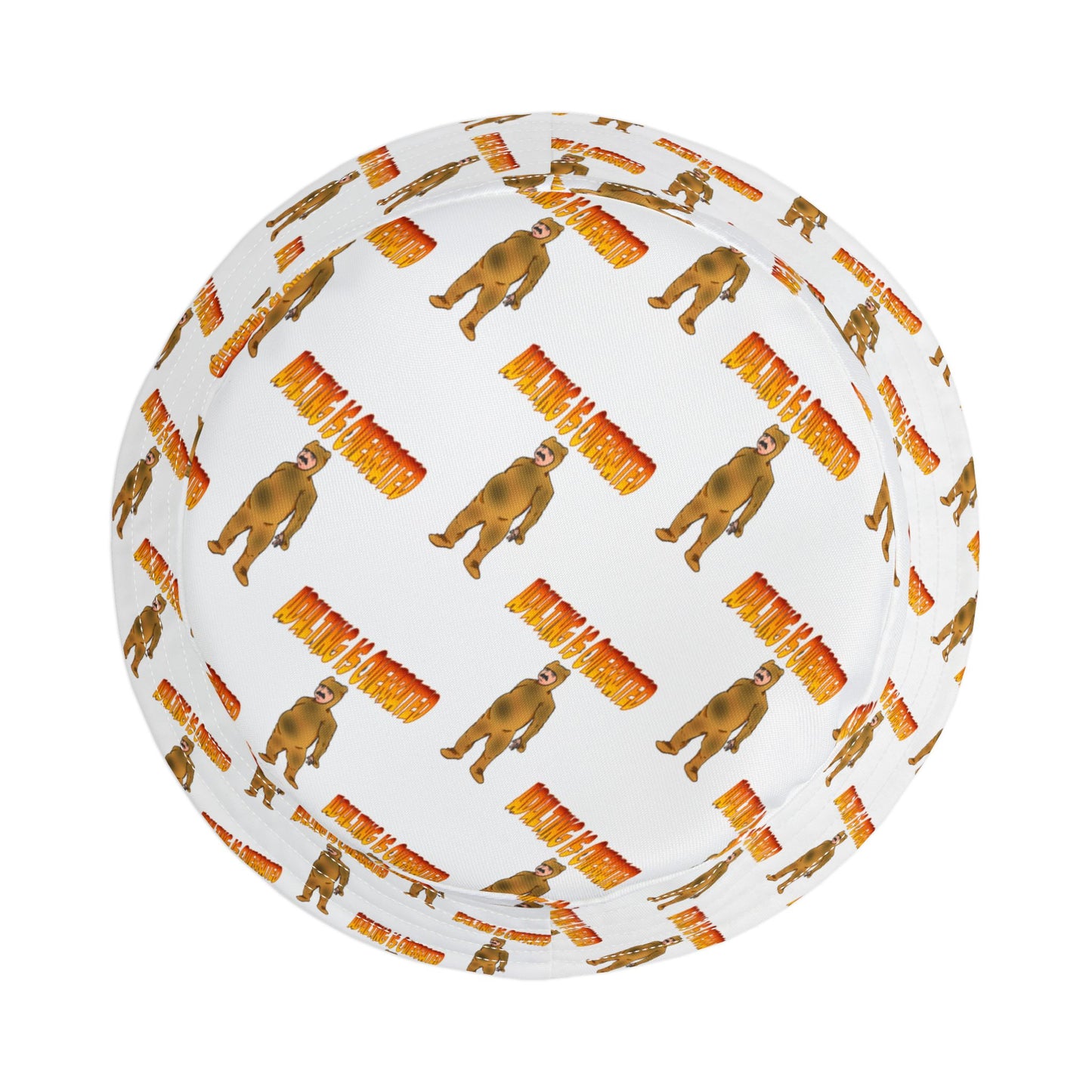 Adulting is Overrated...Funny Bear Pajamas Pattern Bucket Hat - Stylish Summer Accessory for Outdoor Fun