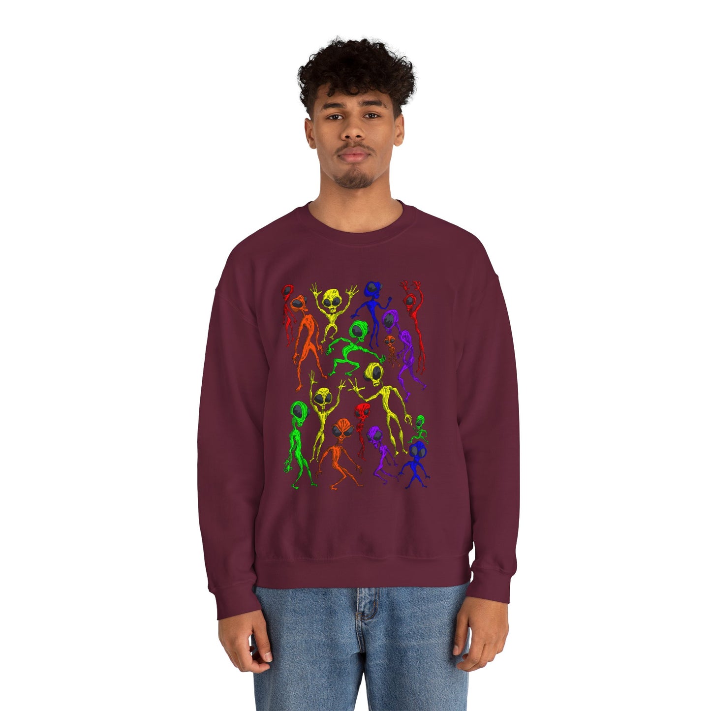 Alien Dance Party Crewneck Sweatshirt
