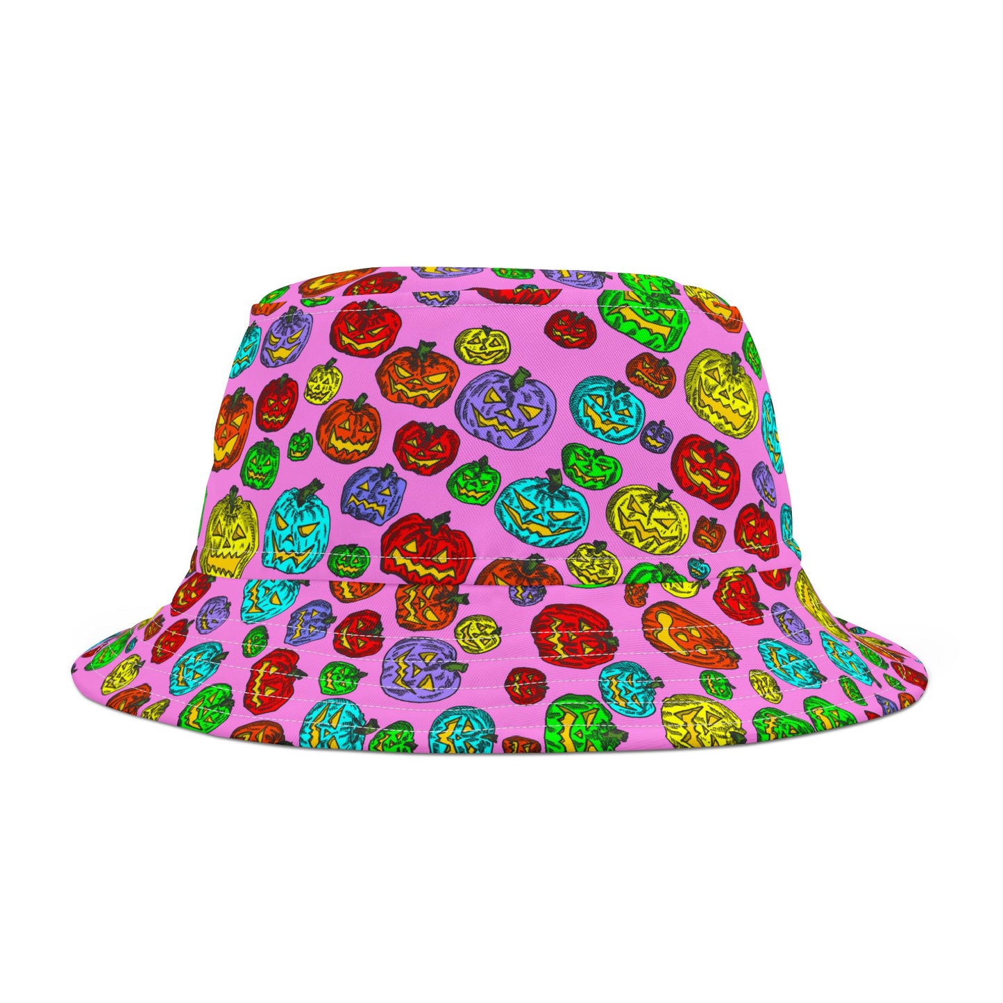 Vibrant Pumpkin Bucket Hat for Fun Fall Days, Halloween Headwear, Trendy Summer Accessory, Festival Hat, Outdoor Adventures