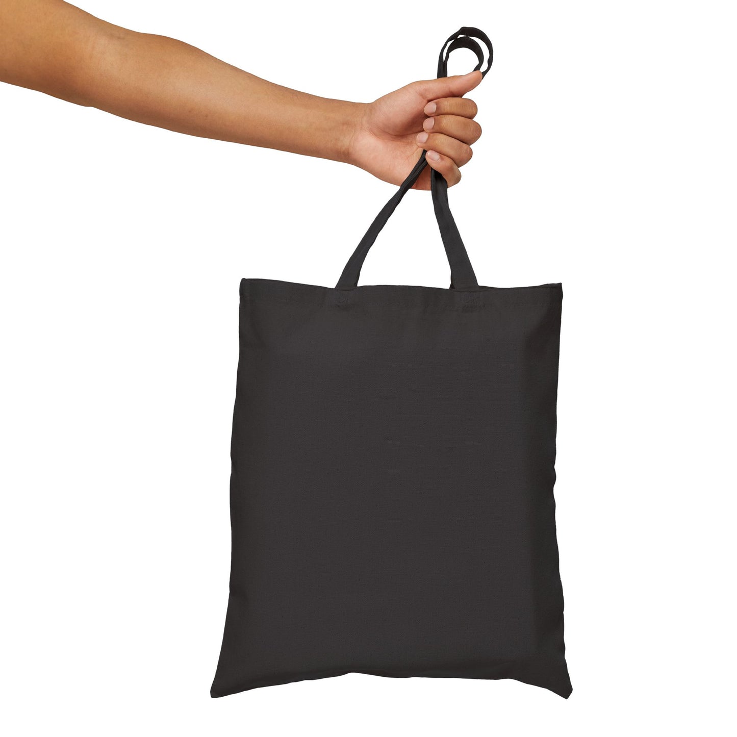 Shark Graphic Tote Bag – Retro Blue Shark Design on Natural Canvas
