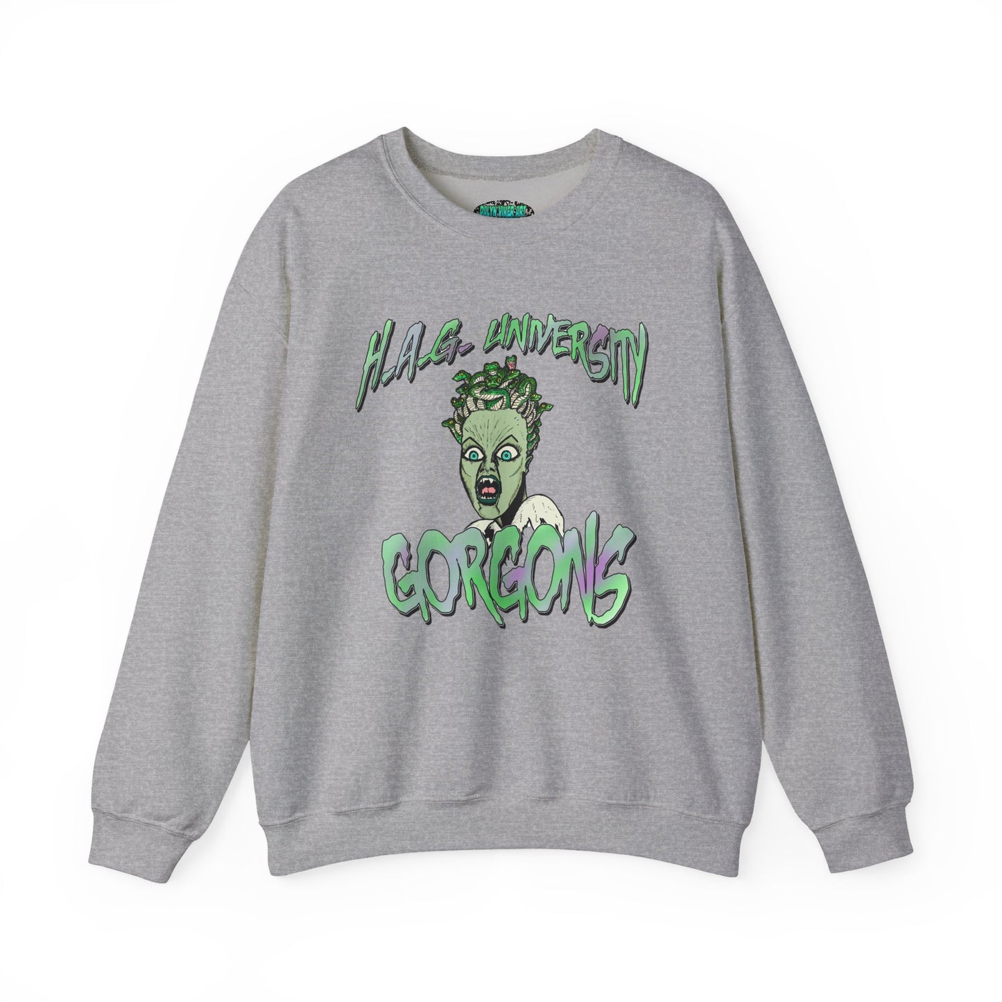 HAG University GORGONS Crewneck Sweatshirt – Unisex Heavy Blend