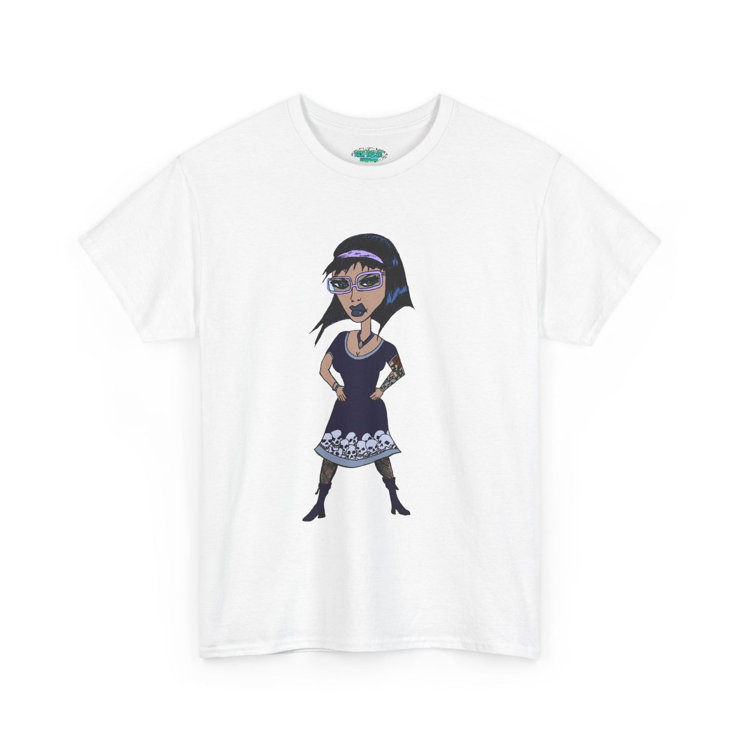 Gothic Doll T-Shirt — Retro Vampire Girl Graphic Tee