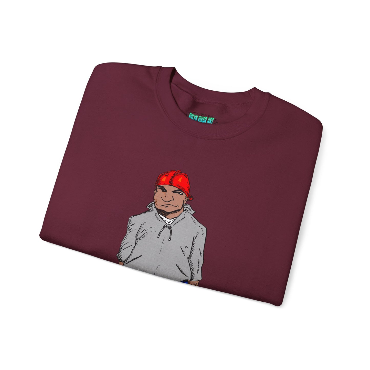 Urban Street Fun Character Boots Art Unisex Crewneck Sweatshirt