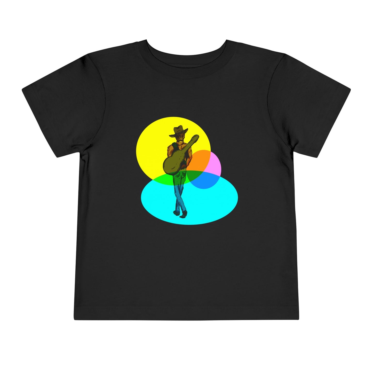 Toddler Tee — Colorful Cowboy Guitar Kids Shirt