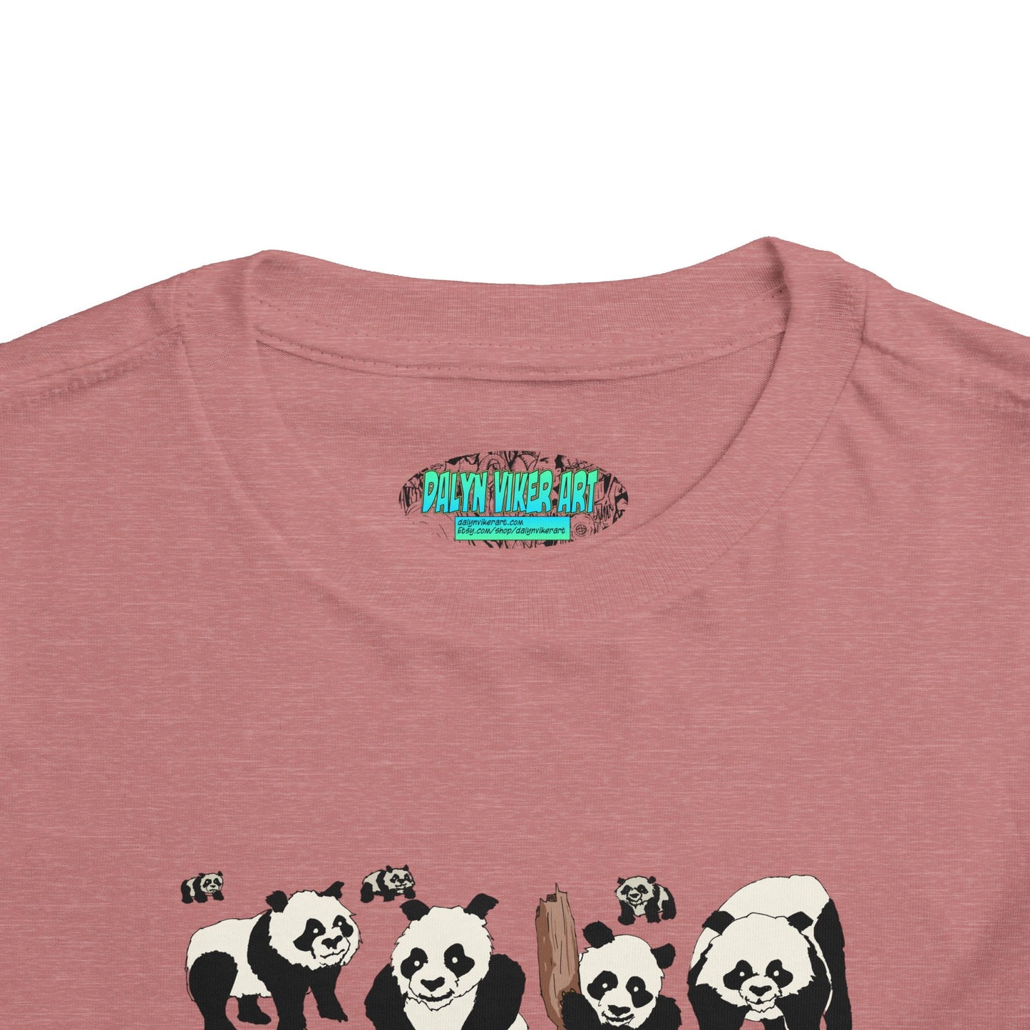 Panda Faces Toddler Tee — Cute Cartoon Panda Print