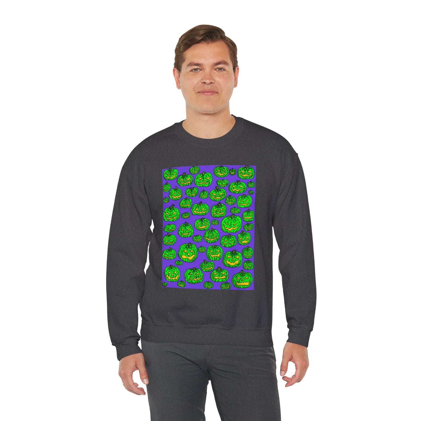 Halloween Pumpkin Crewneck Sweatshirt