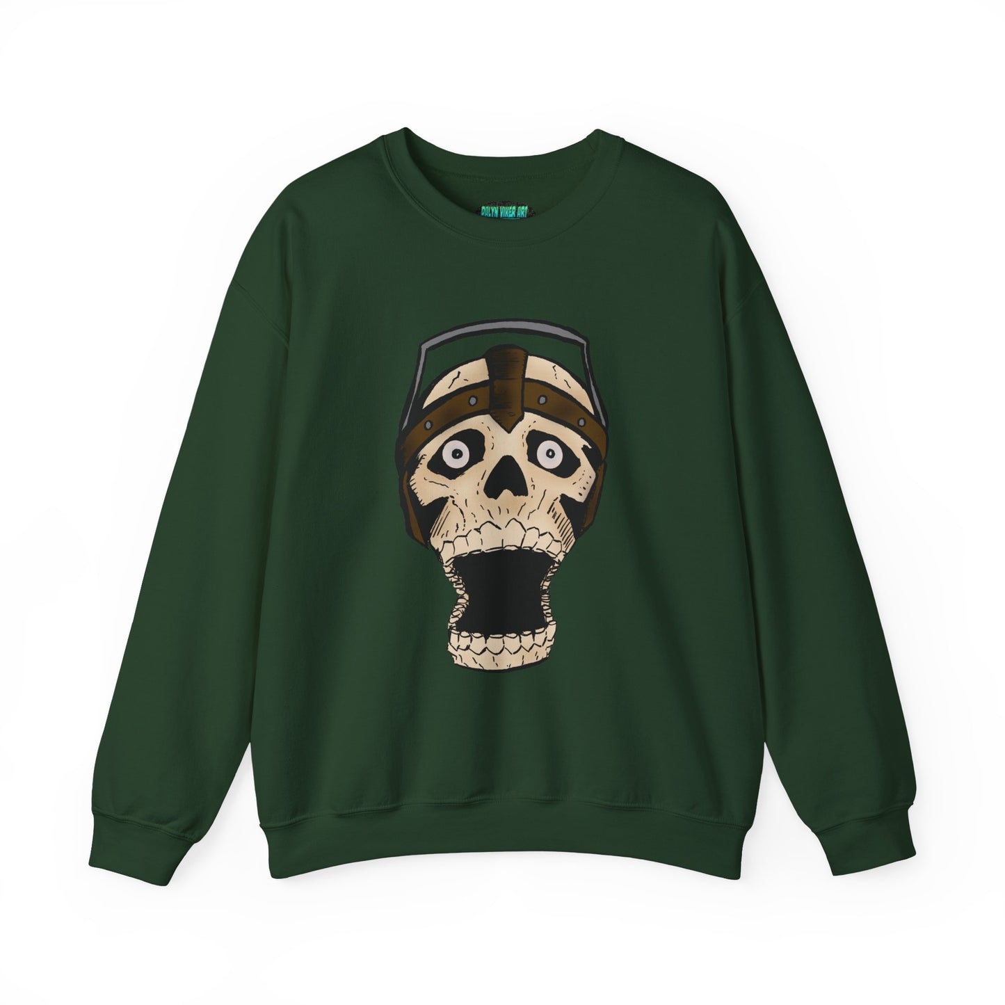 Screaming Skull Graphic Crewneck Sweatshirt - Unisex Heavy Blend