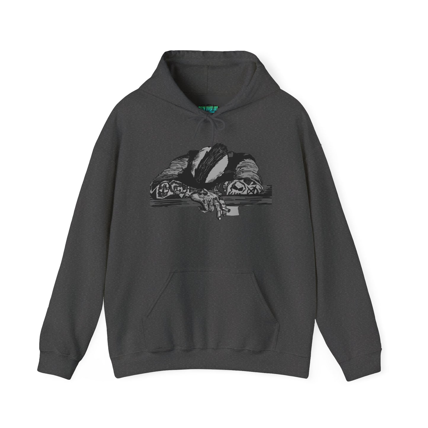 Punk and Done Unisex Hoodie with Artistic Design, Cozy Streetwear, Graphic Sweatshirt for Casual Vibes, Perfect Gift for Any Occasion