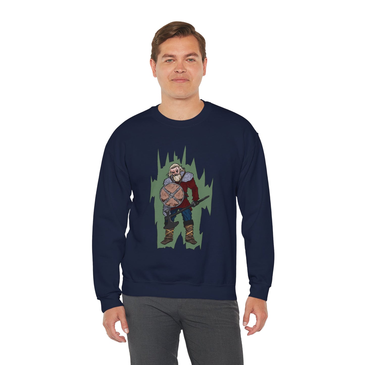 Viking Warrior Sweatshirt - Unisex Heavy Blend Crewneck