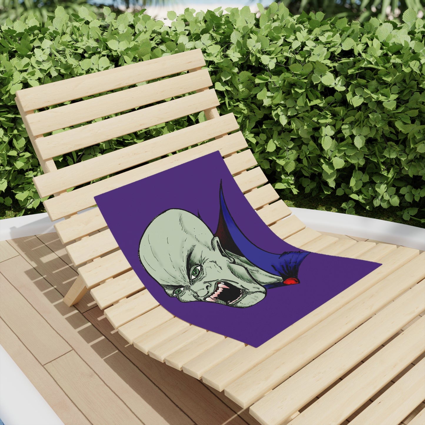 Beach Towel Bloodsucking Vampire Horror Goth Dalyn Viker Art