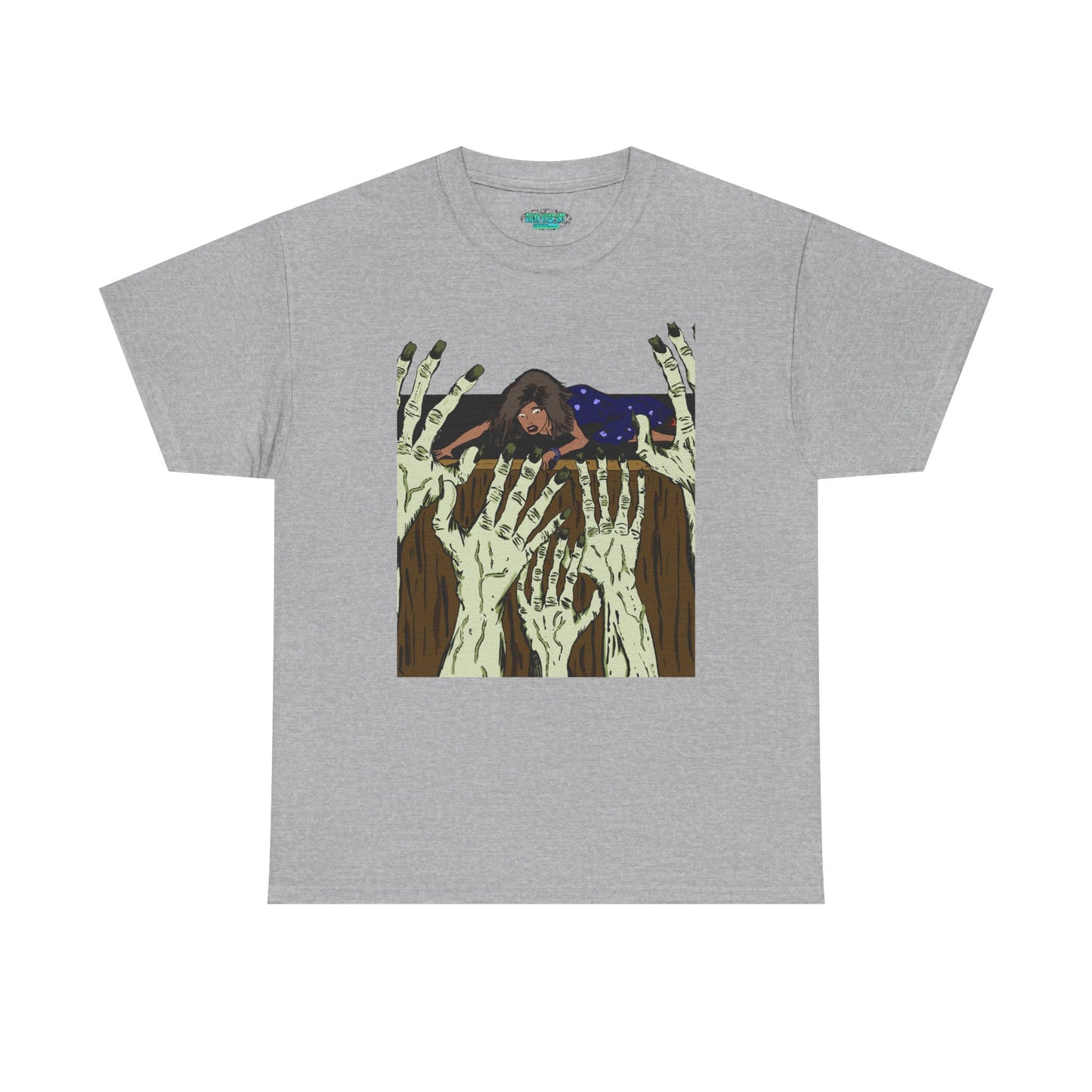 Spooky Unisex Heavy Cotton Tee, Halloween Shirt, Ghostly T-Shirt, Unisex Graphic Tee, Casual Wear for Halloween