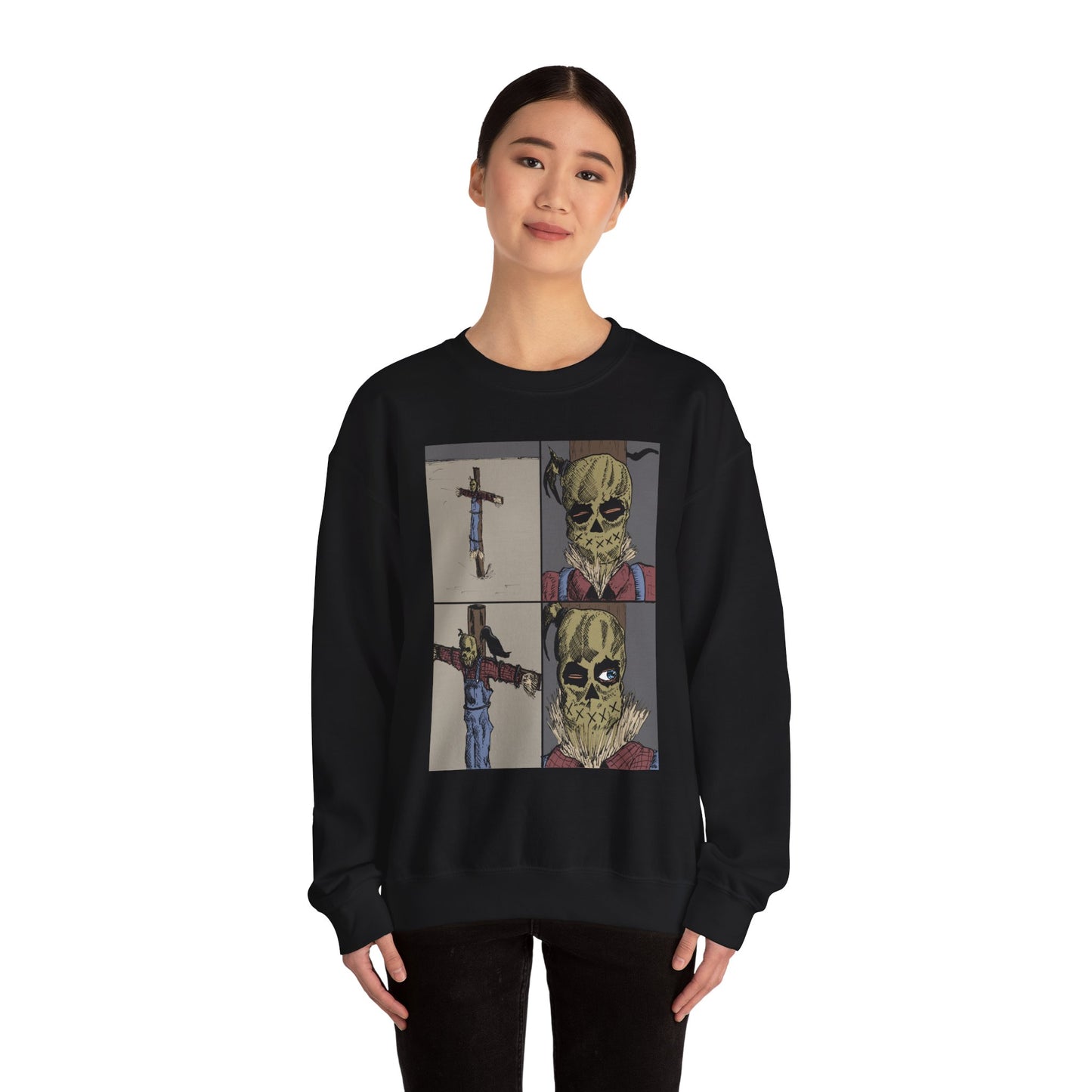 Scarecrow Graphic Crewneck Sweatshirt