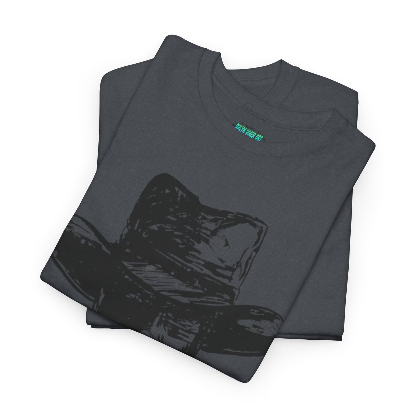 Rustic Cowboy Graphic Unisex Heavy Cotton Tee