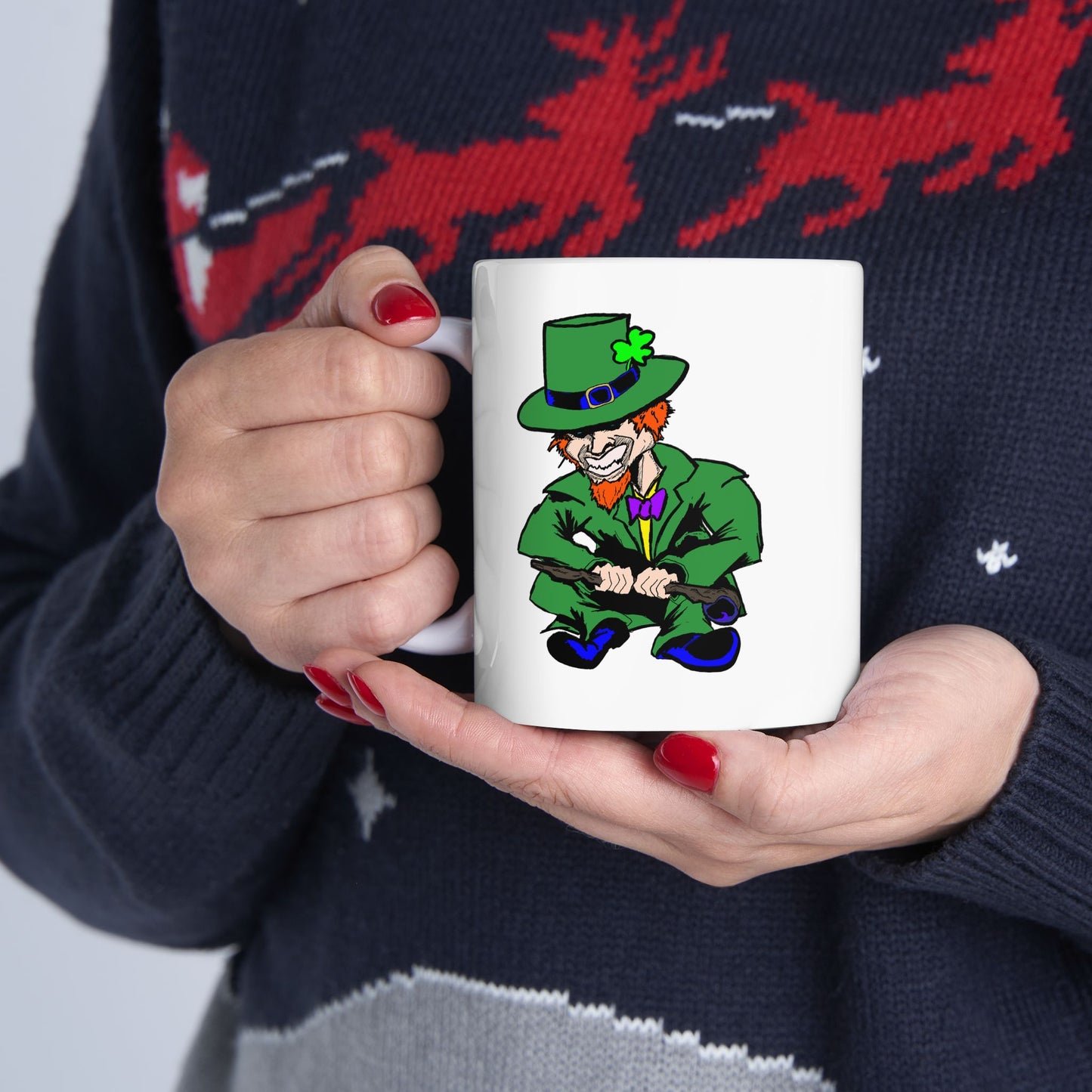 Lucky Leprechaun Ceramic Mug | St. Patrick's Day 11oz