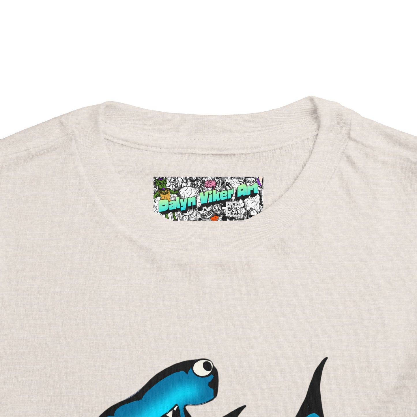 Toddler Shark Tee - Cute Blue Harley Hammerhead Graphic Kids Short Sleeve Shirt