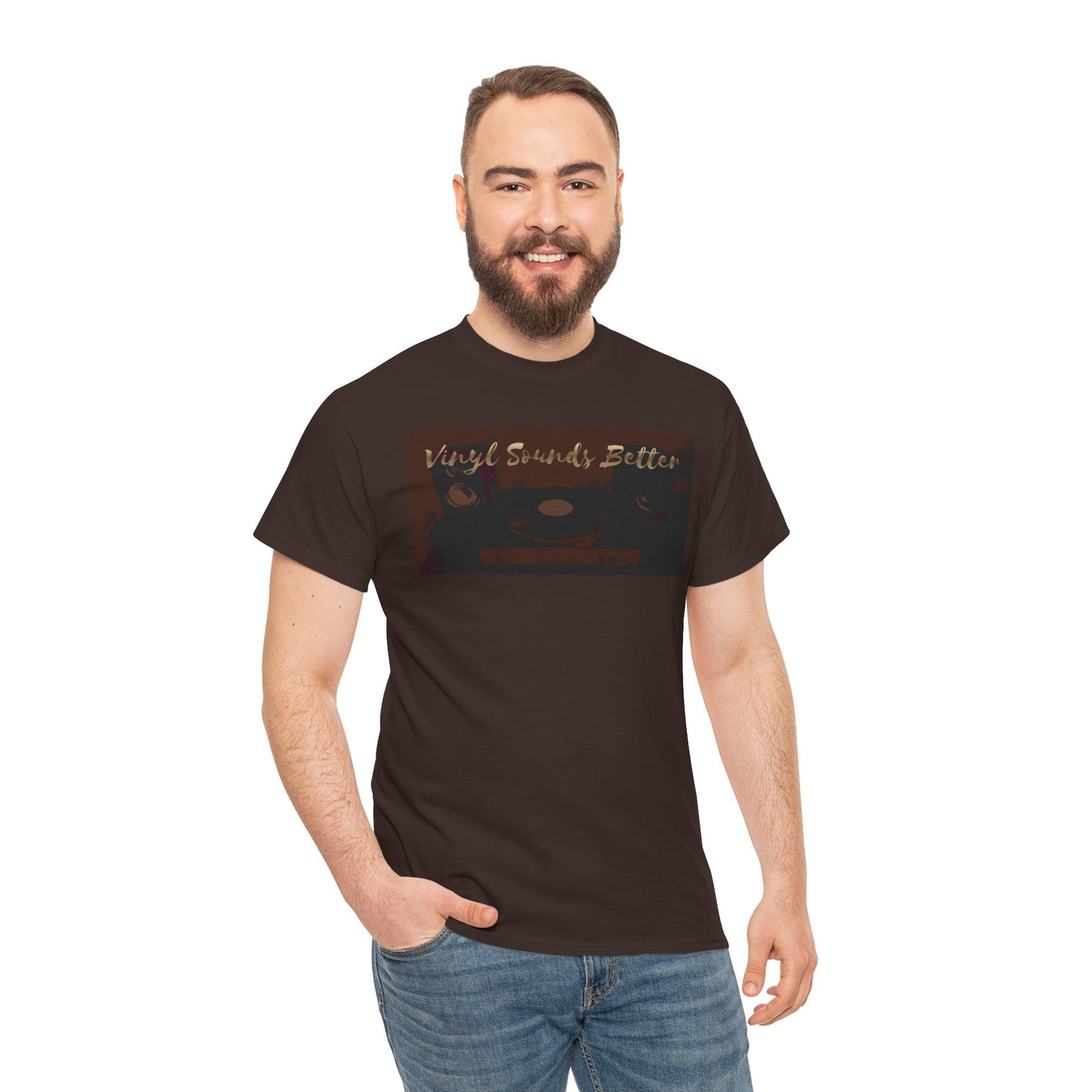 Vinyl Sounds Better T-Shirt — Retro Record Player Tee for Music Lovers