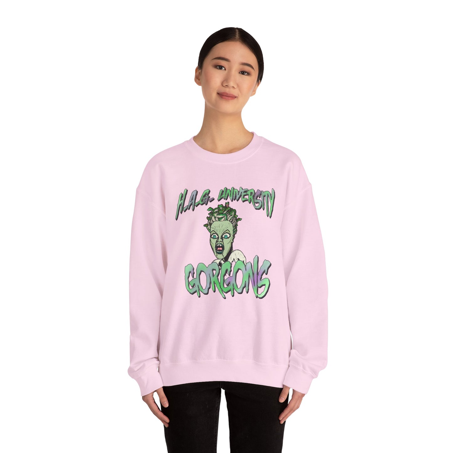 HAG University GORGONS Crewneck Sweatshirt – Unisex Heavy Blend
