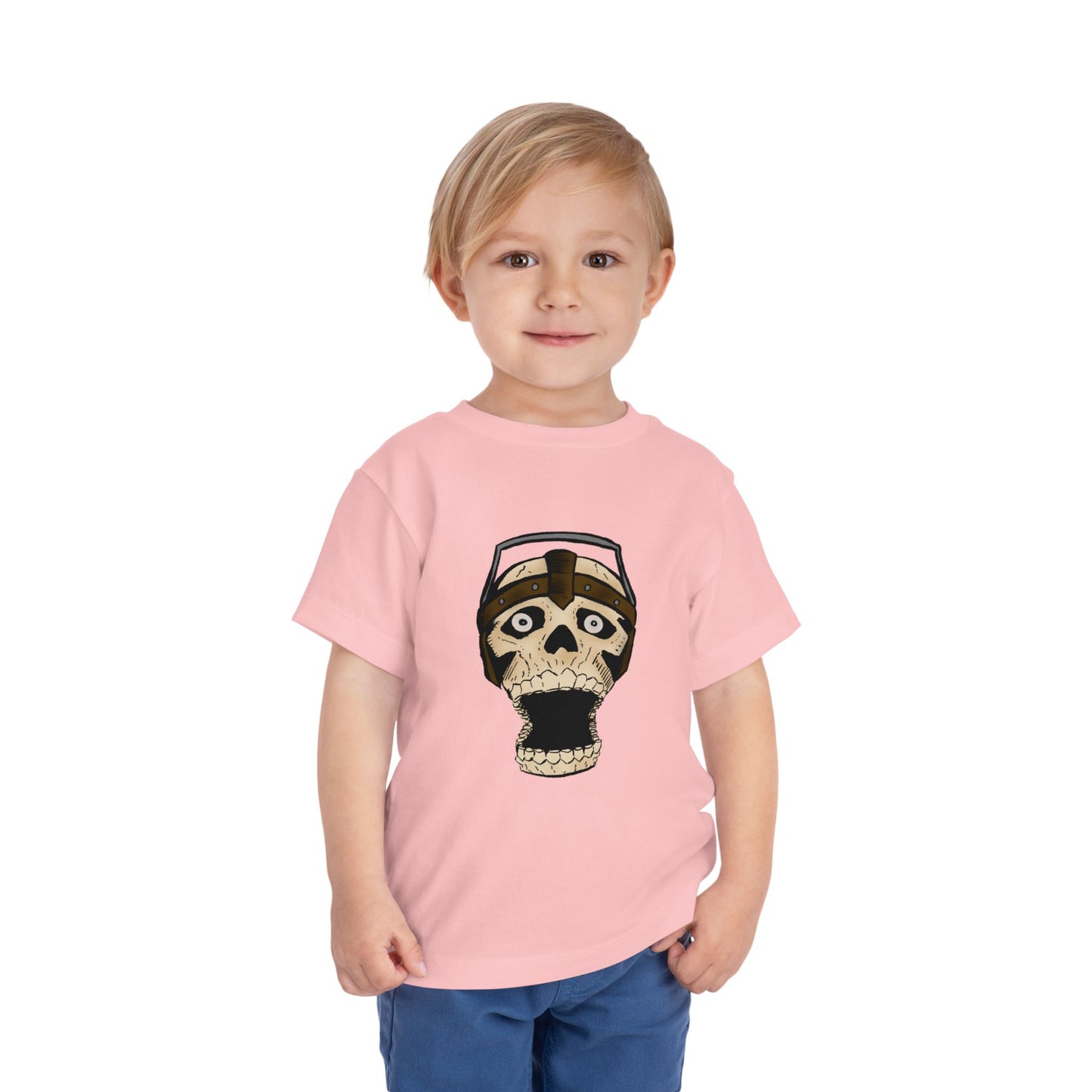 Toddler Tee — Playful Screaming Skull Graphic Kids' Shirt