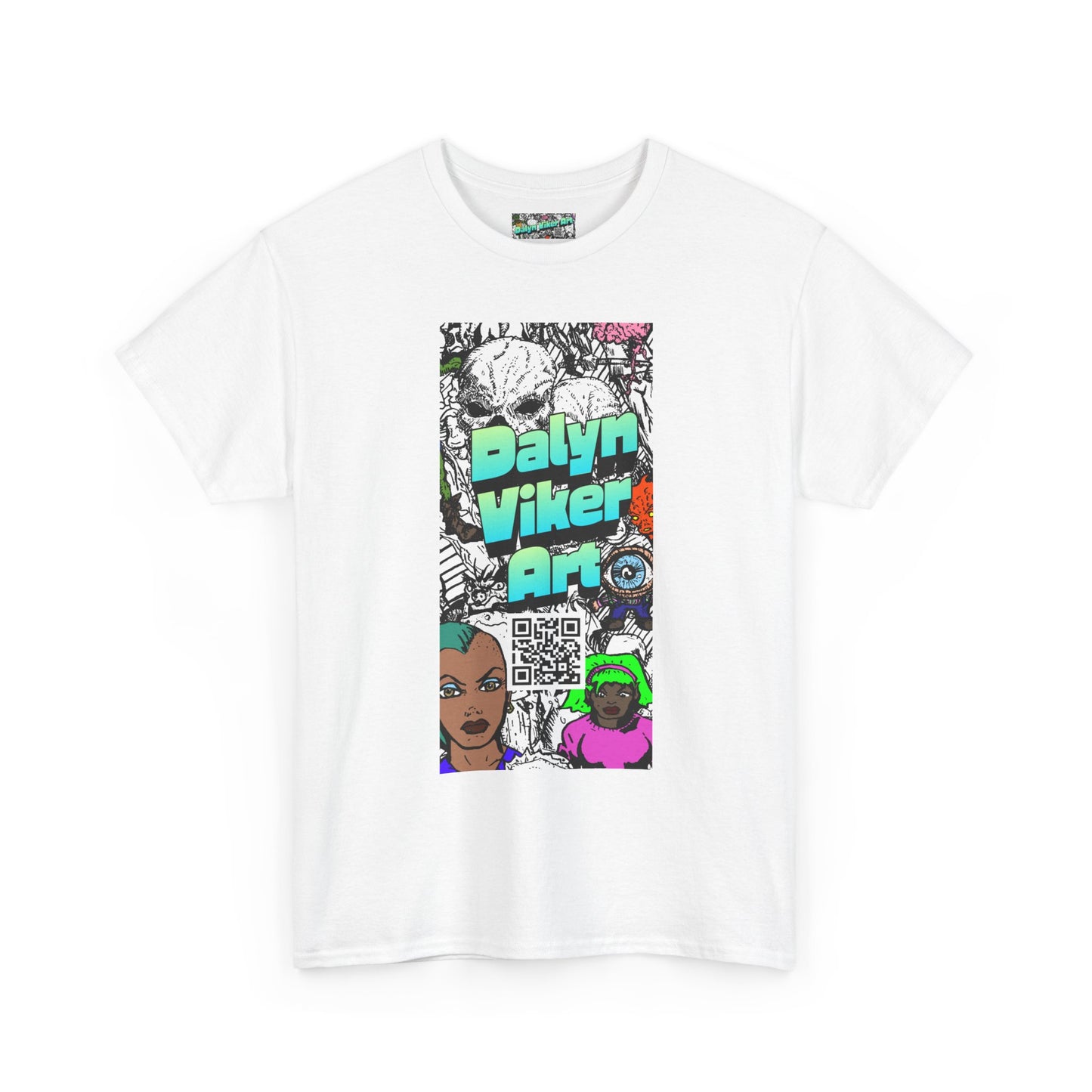 Graphic Art T-Shirt — "Dalyn Viker Art" Vertical Collage Tee