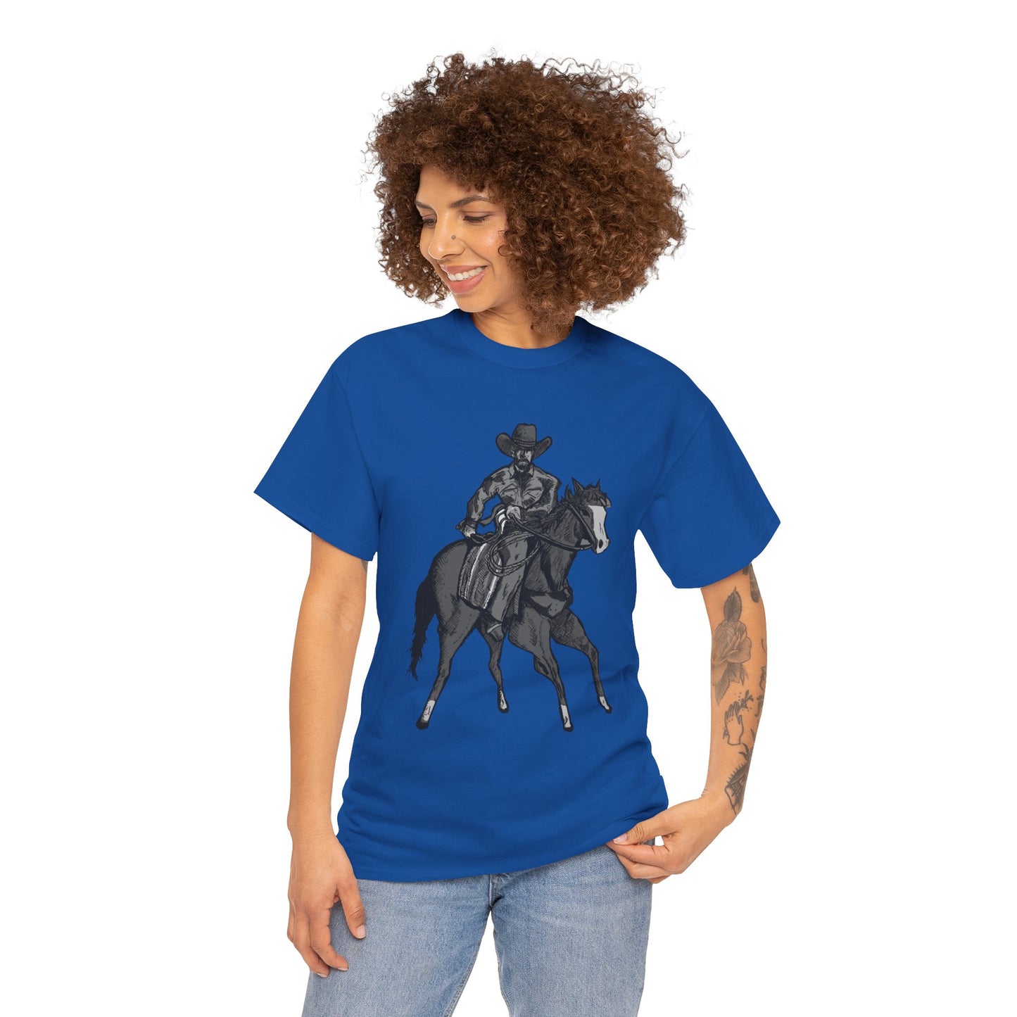 Cowboy on Horseback T‑Shirt — Vintage Western Rodeo Tee