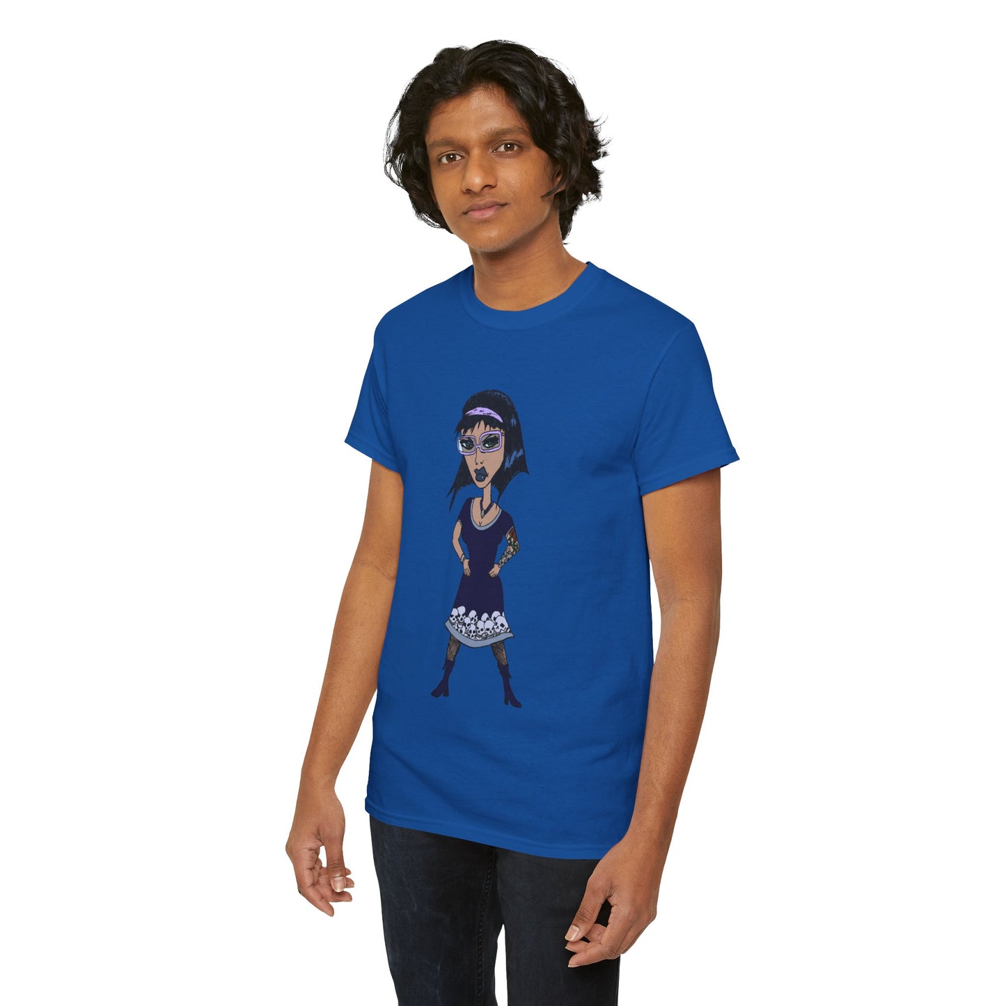 Gothic Doll T-Shirt — Retro Vampire Girl Graphic Tee