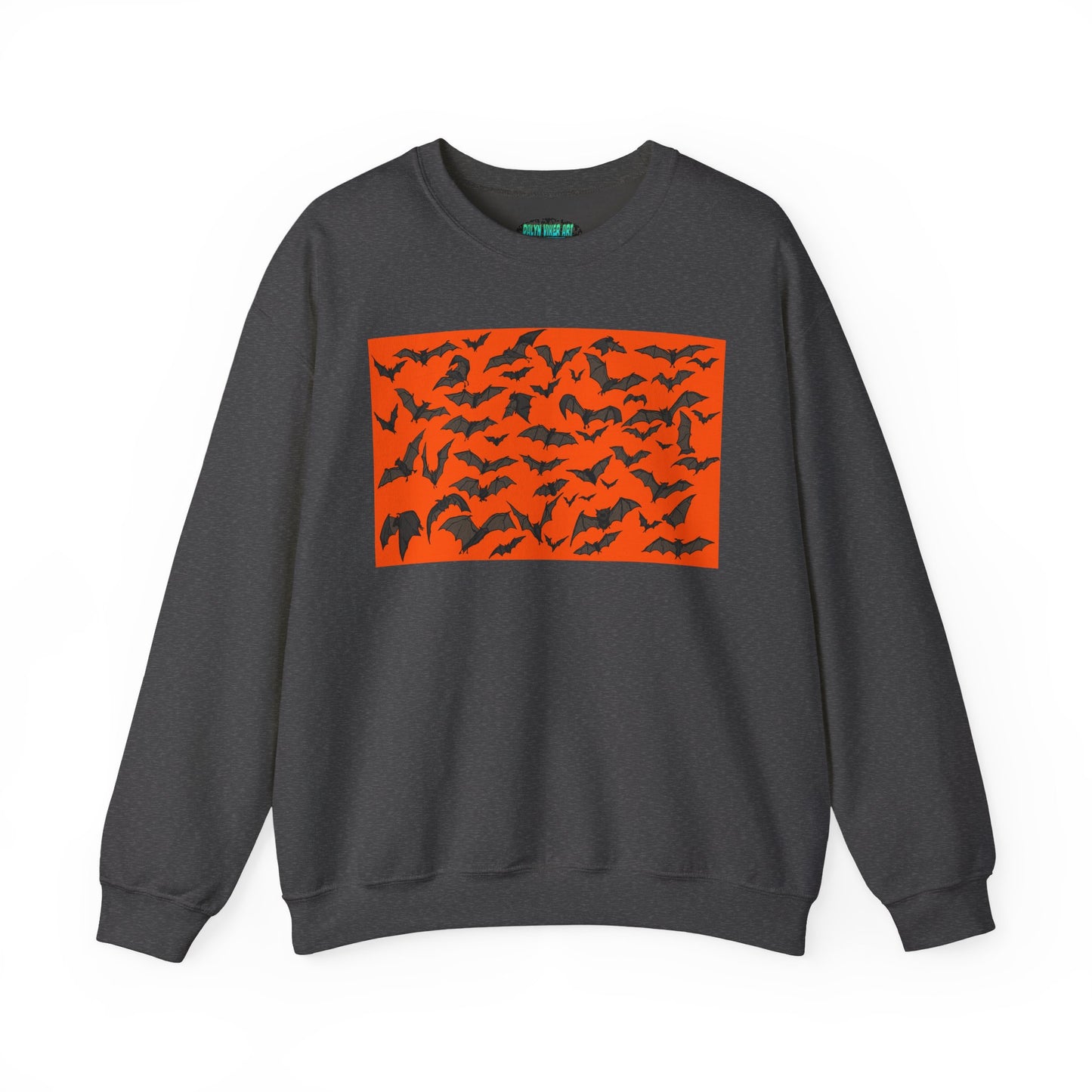 Halloween Bat Print Crewneck Sweatshirt