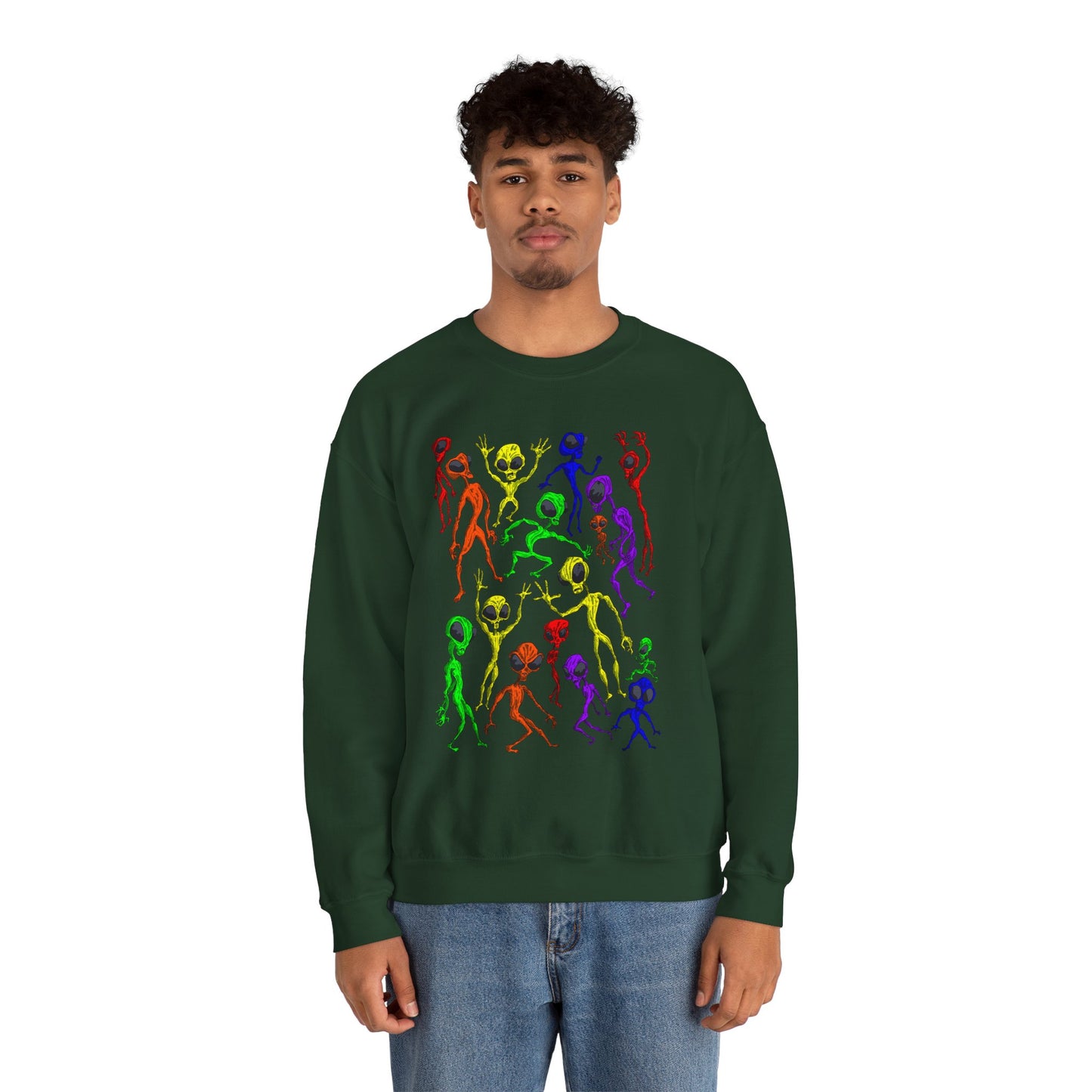 Alien Dance Party Crewneck Sweatshirt