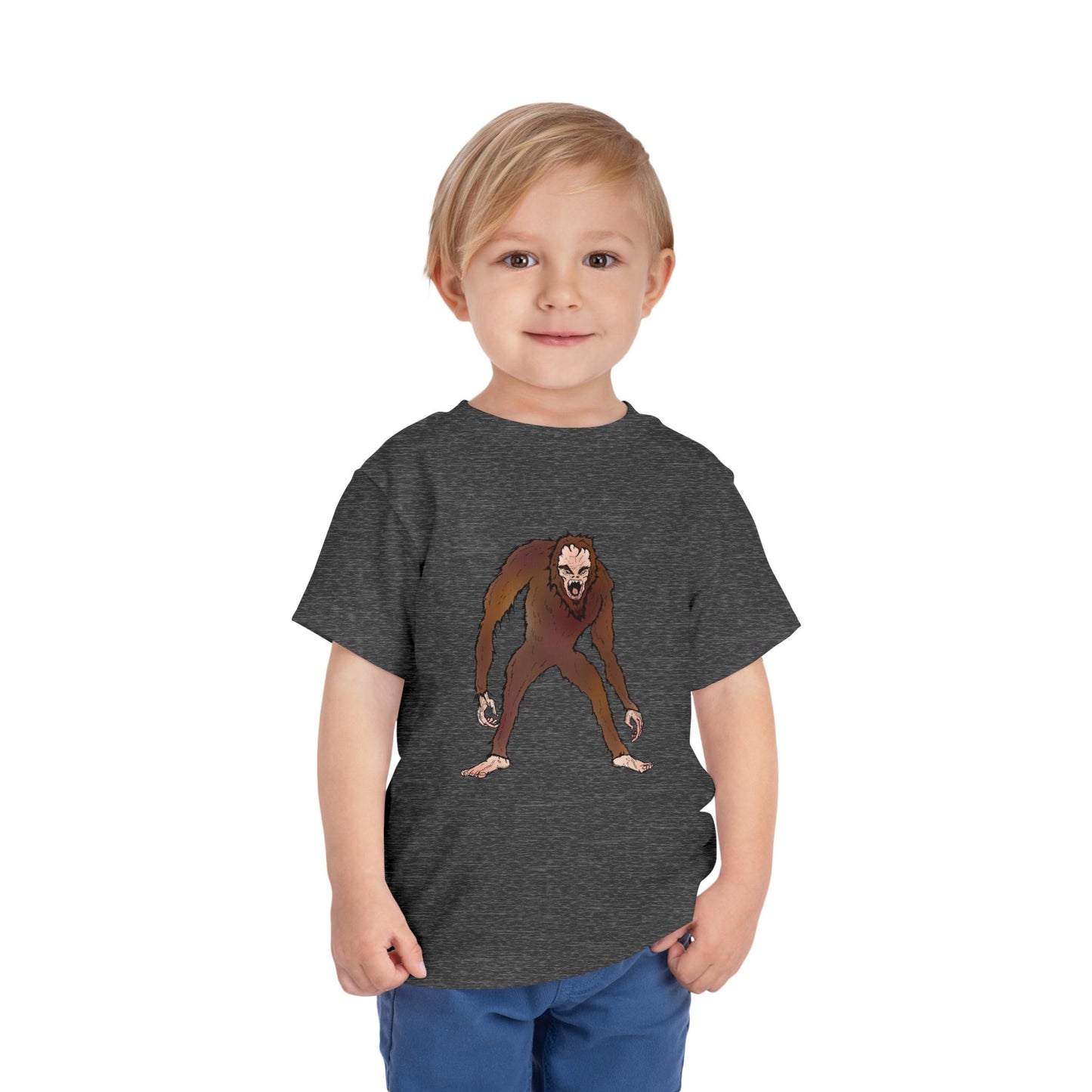 Toddler Tee — Cute Cartoon Kid-Friendly Bigfoot Graphic Shirt
