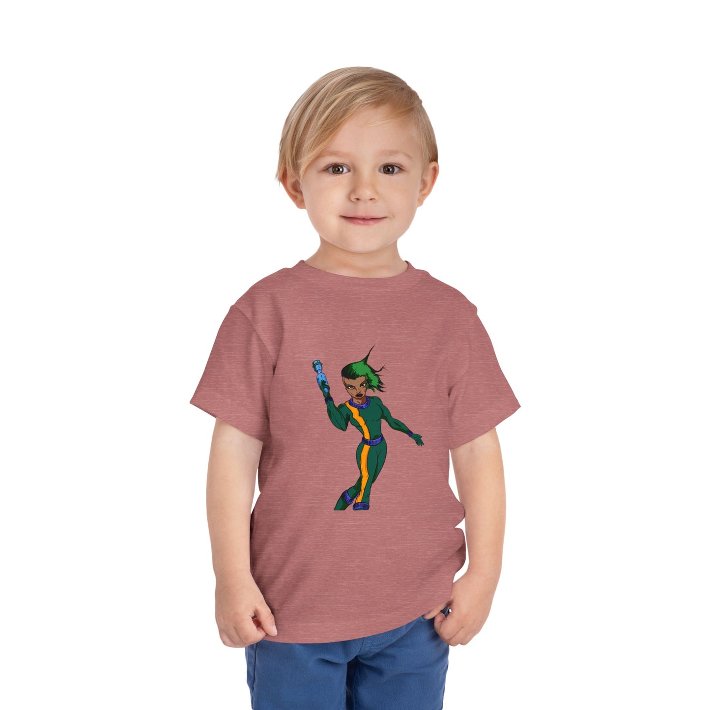 Toddler Tee — Colorful Space Hero Graphic