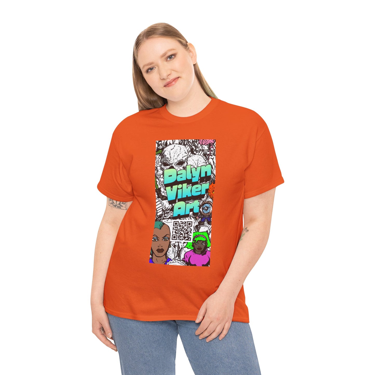 Graphic Art T-Shirt — "Dalyn Viker Art" Vertical Collage Tee