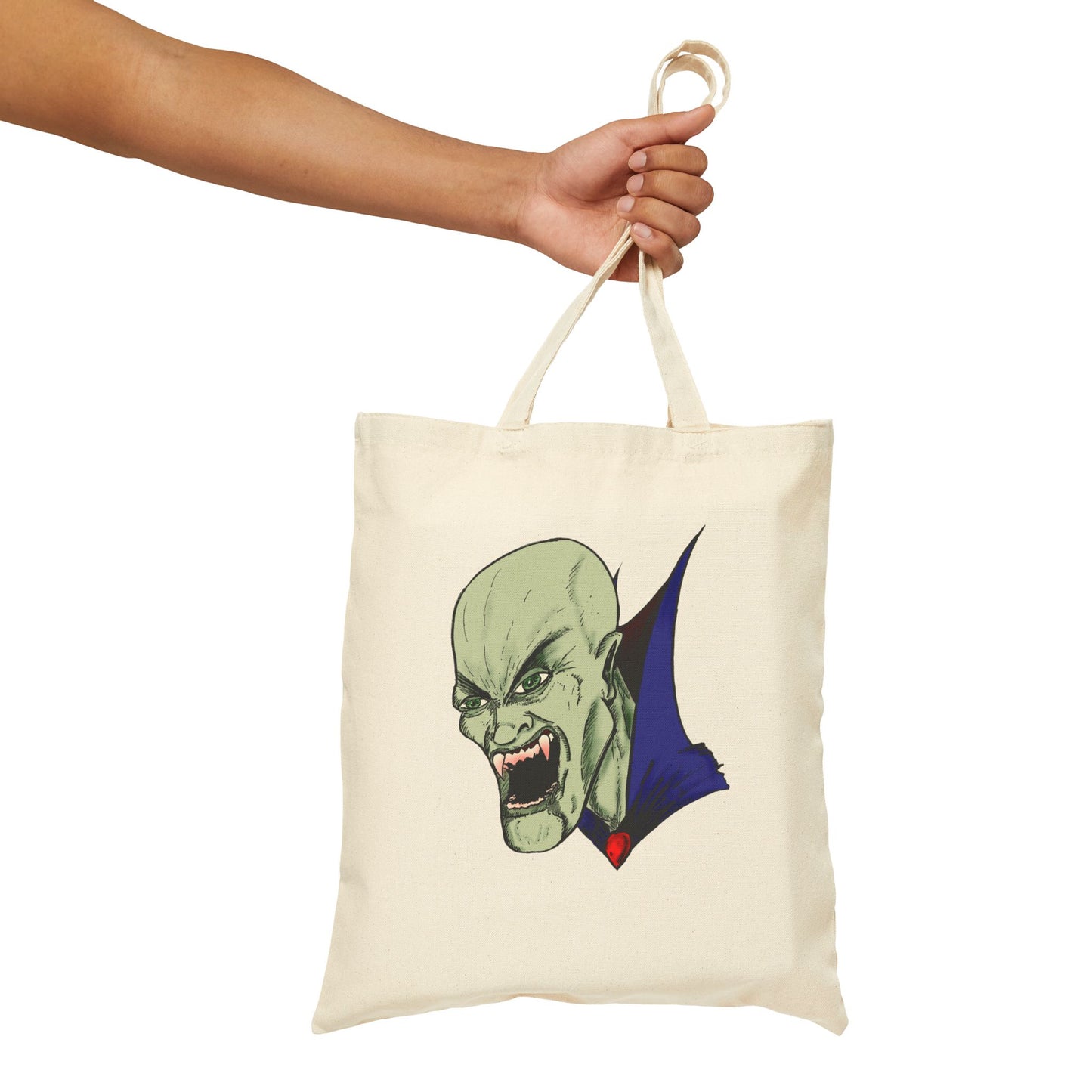 Bloodsucking Vampire Cotton Canvas Tote Bag