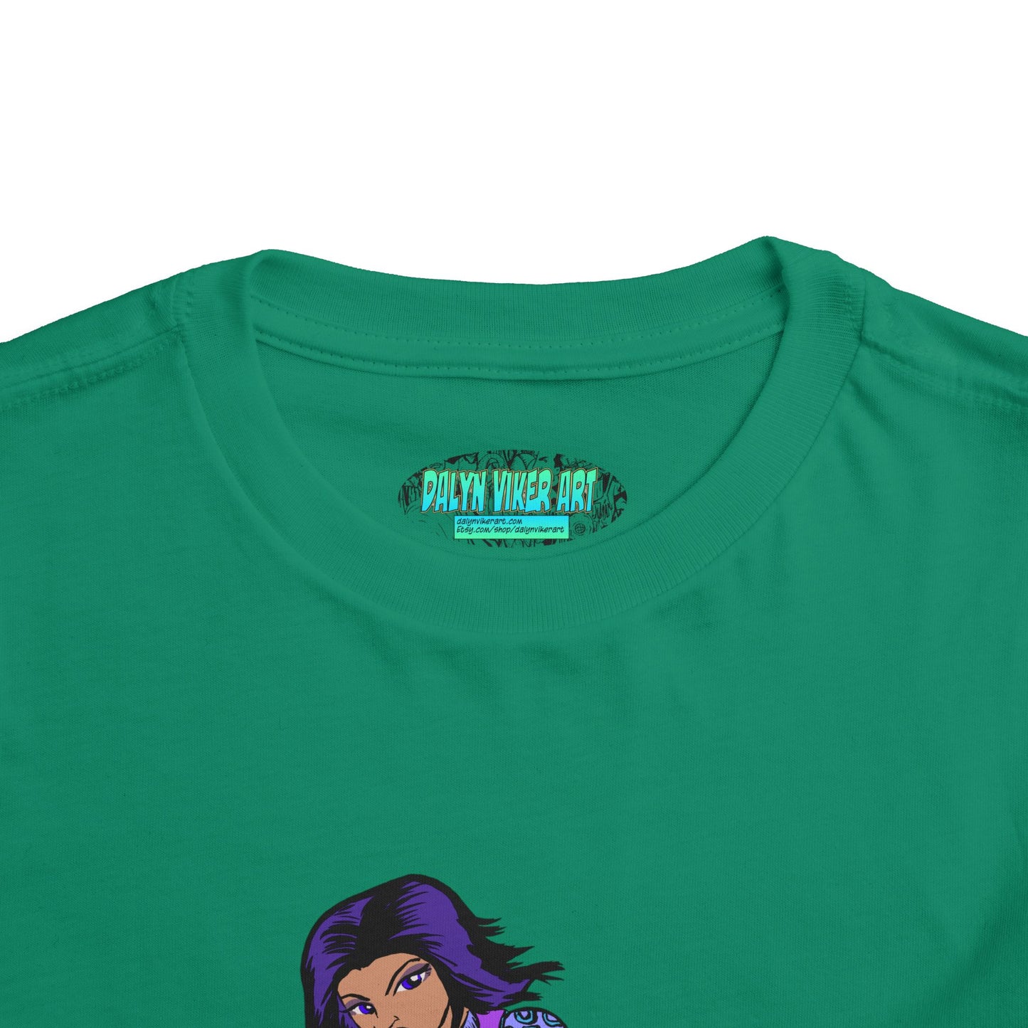 Toddler Tee — Purple Superstar Heroine Graphic Shirt