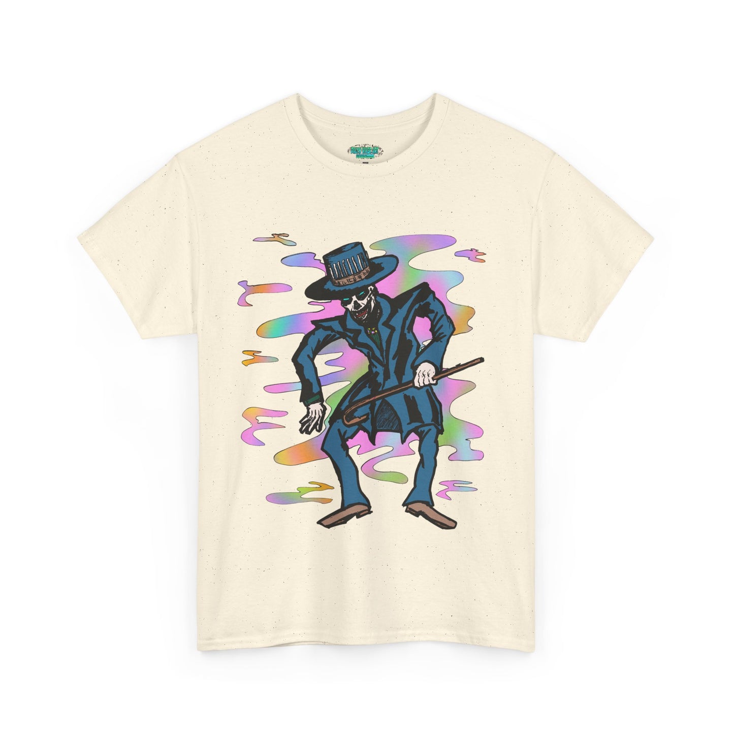 Voodoo Maniac Colorful Cartoon Magician Unisex Heavy Cotton Tee