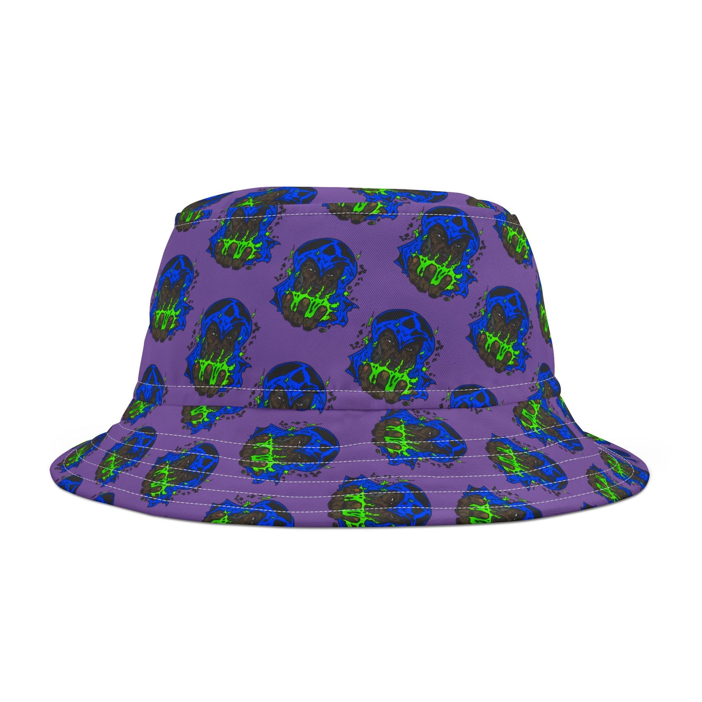 Bucket Hat Cosmic Wizard Sorcery Fire Colorful Mystical Dalyn Viker Art