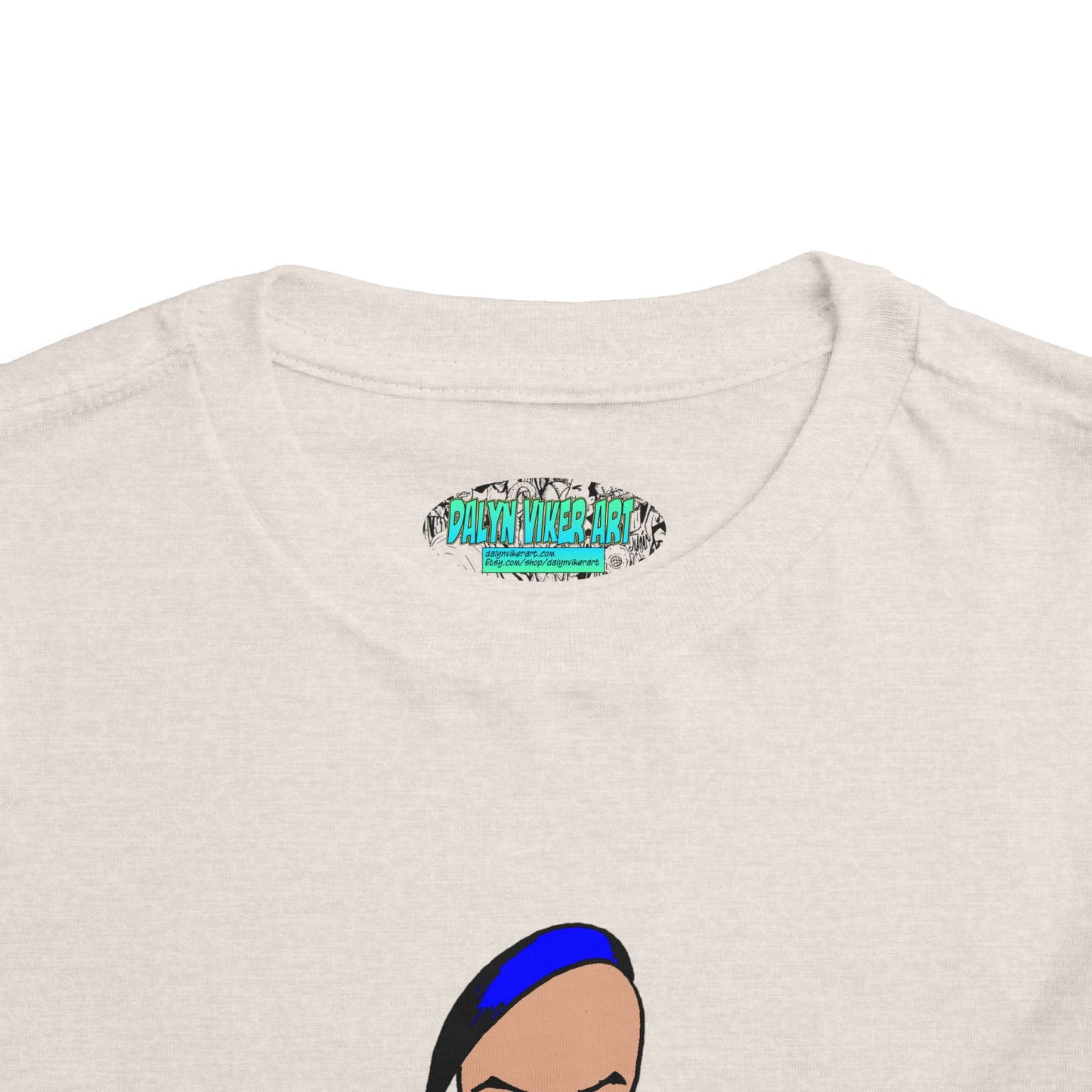 Smug Grumpy Kid Cartoon Toddler Tee