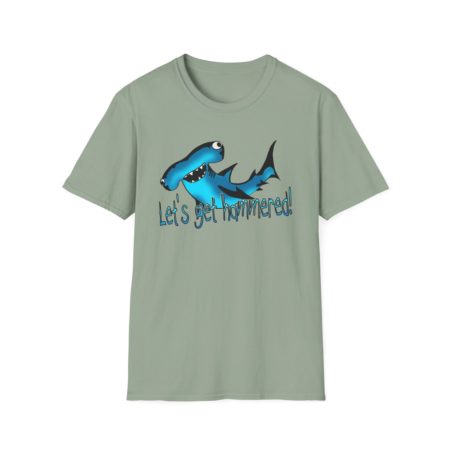 Hammered Shark Unisex T-Shirt – Let's Get Crunk Drinking Shirt