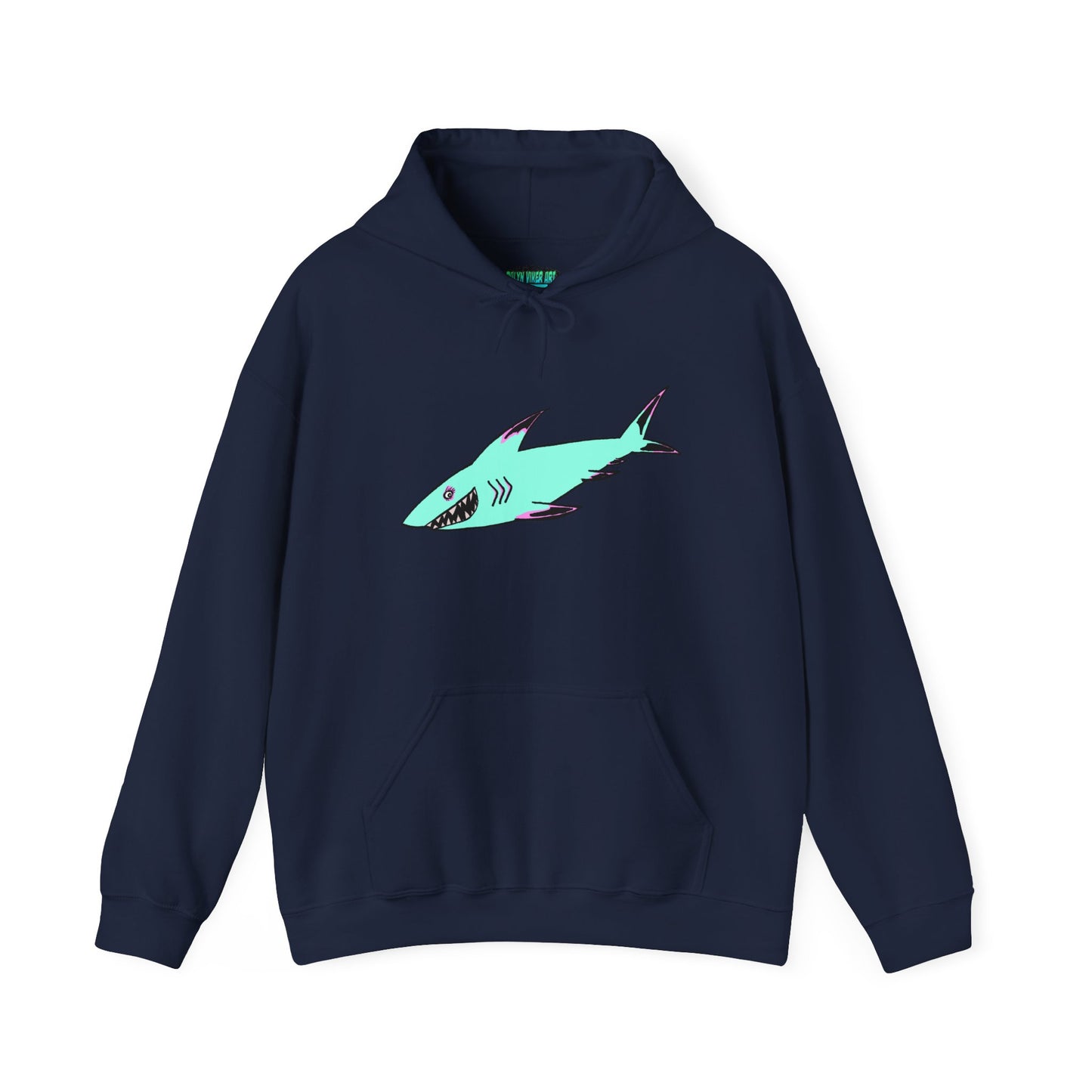 Shark Graphic Unisex Hoodie, Fun Casual Wear, Beach Lover's Gift, Relaxing Lounge Sweatshirt, Unique Gift for Any Occasion