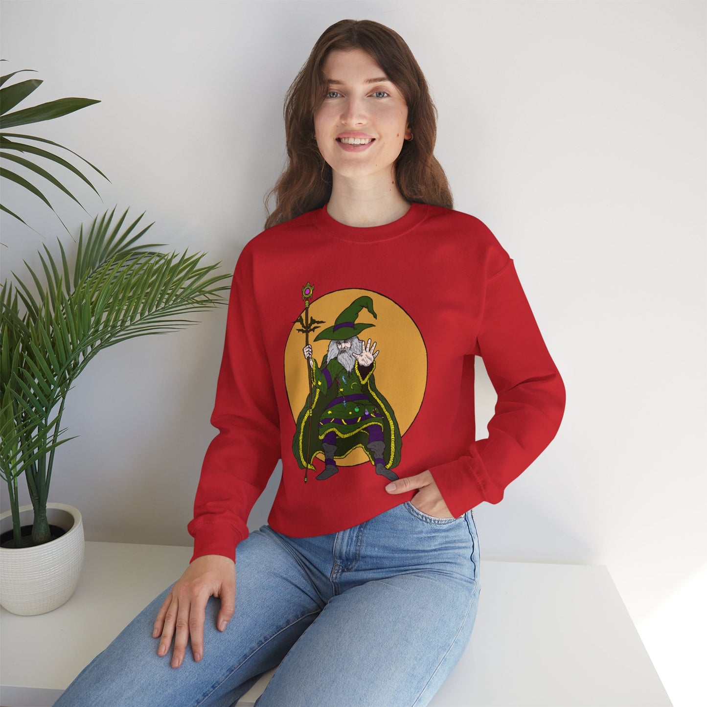 Wizard-Themed Unisex Crewneck Sweatshirt