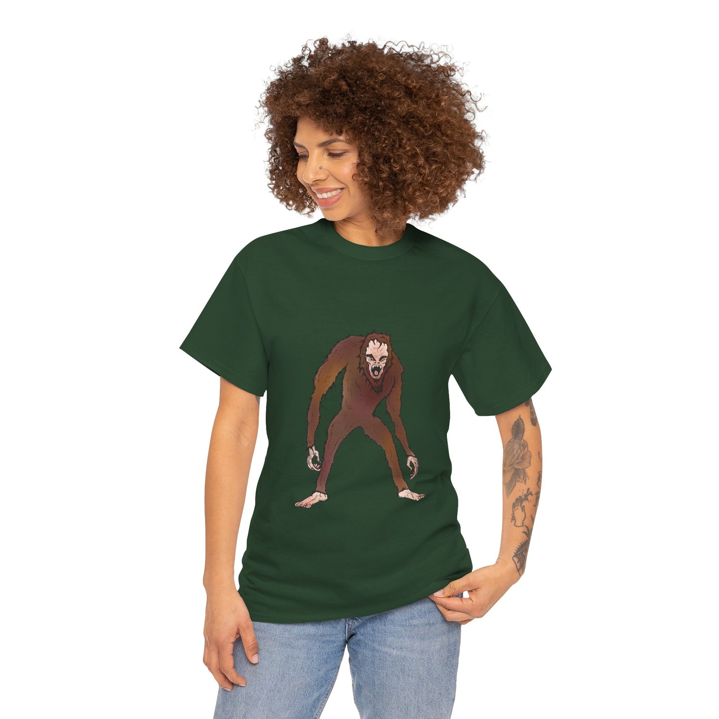 Bigfoot Sketch T‑Shirt — Retro Sasquatch Graphic Tee